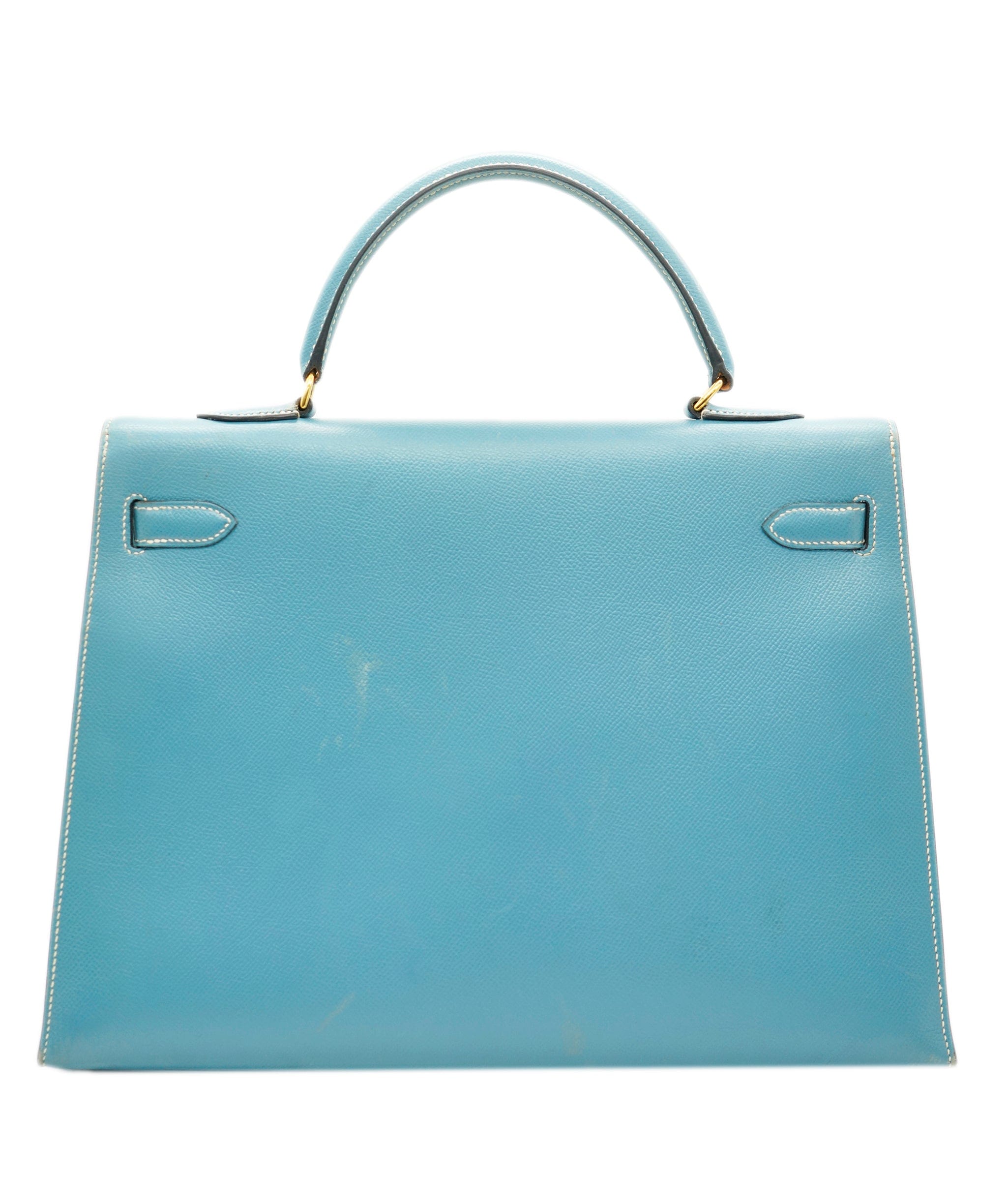 Hermès Hermes Kelly 35 Blue Jeans With GHW  ALC1742