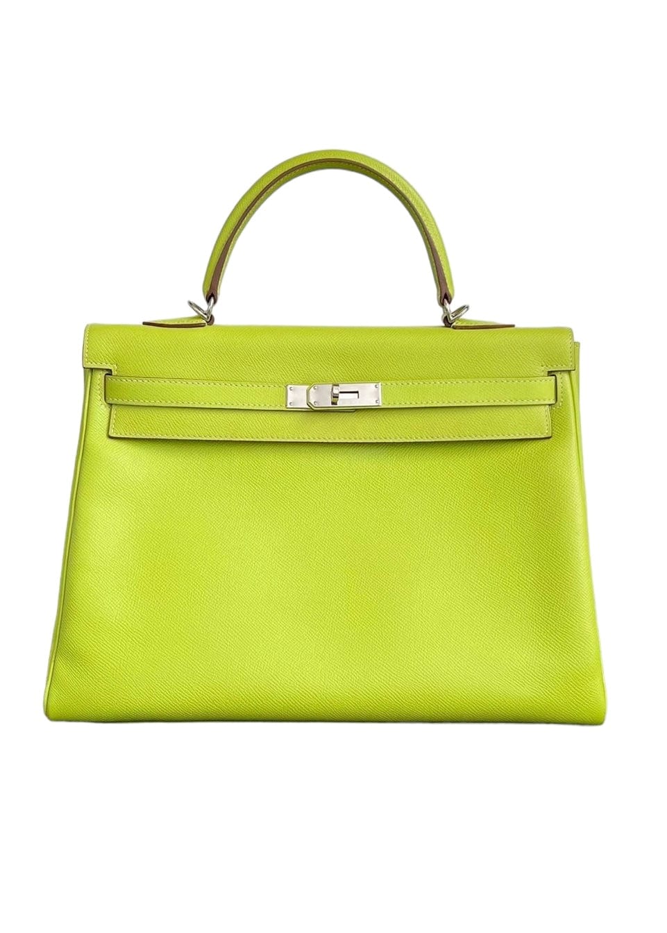 Hermès Hermes Kelly 35 Candy Kiwi / Lichen Epsom PHW #O SKCY004