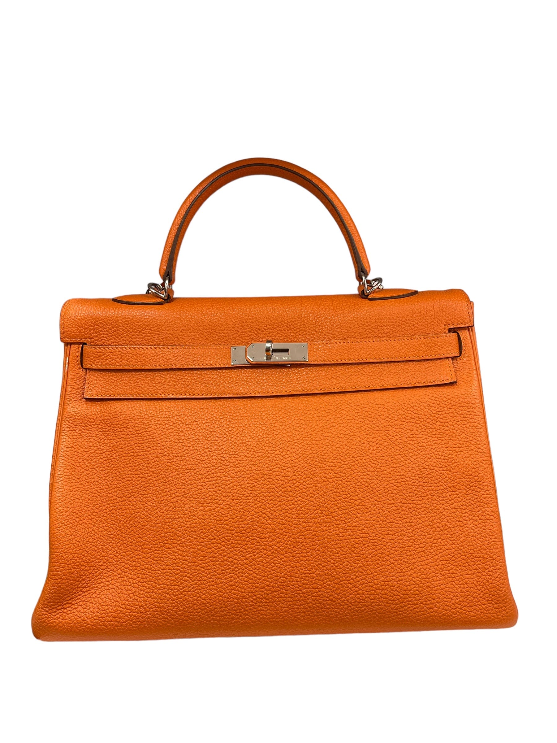 Hermès Hermès Kelly 35 Orange Togo PHW ASL10256