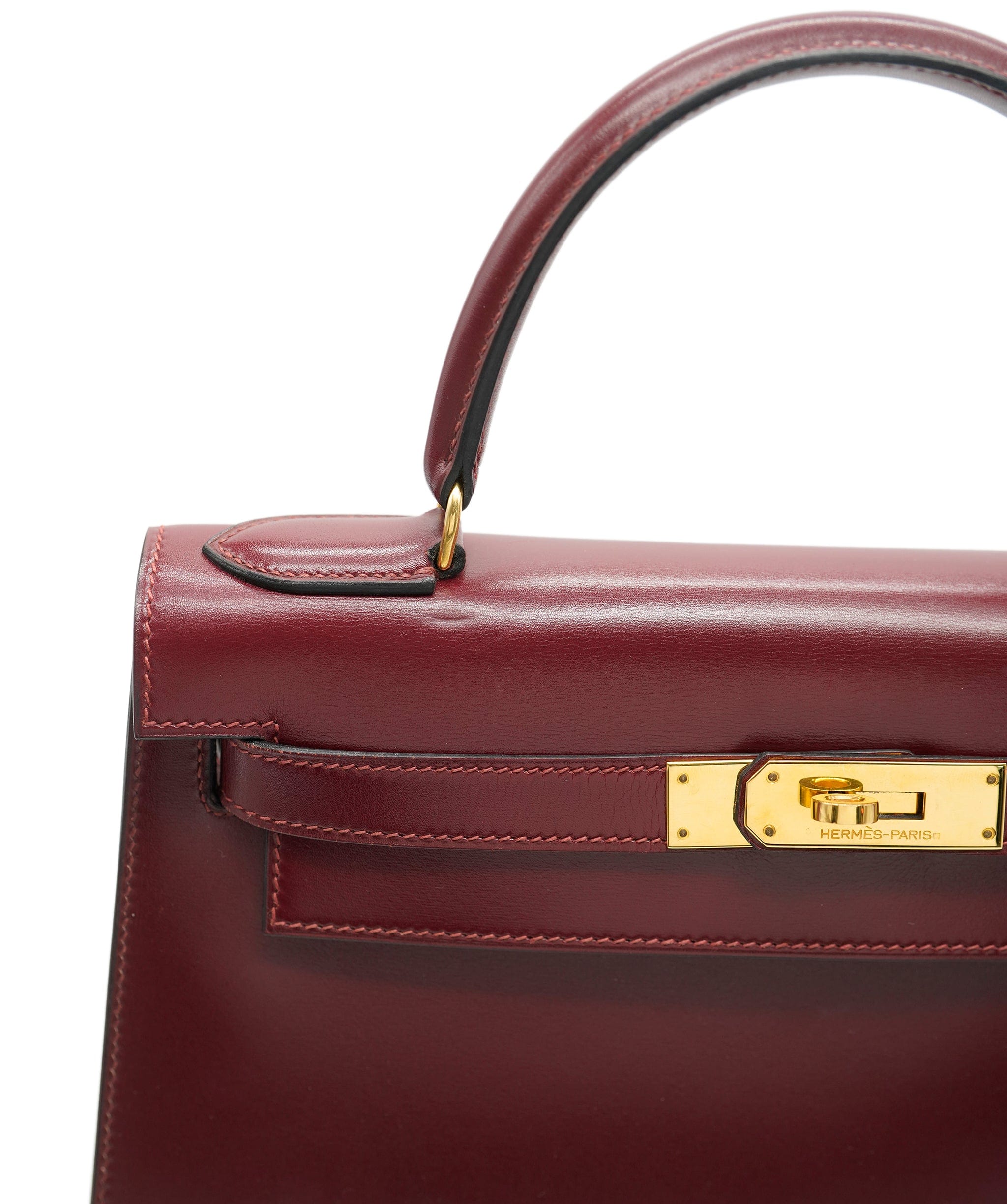 Hermès Hermes Kelly box rouge h28  ASL10291