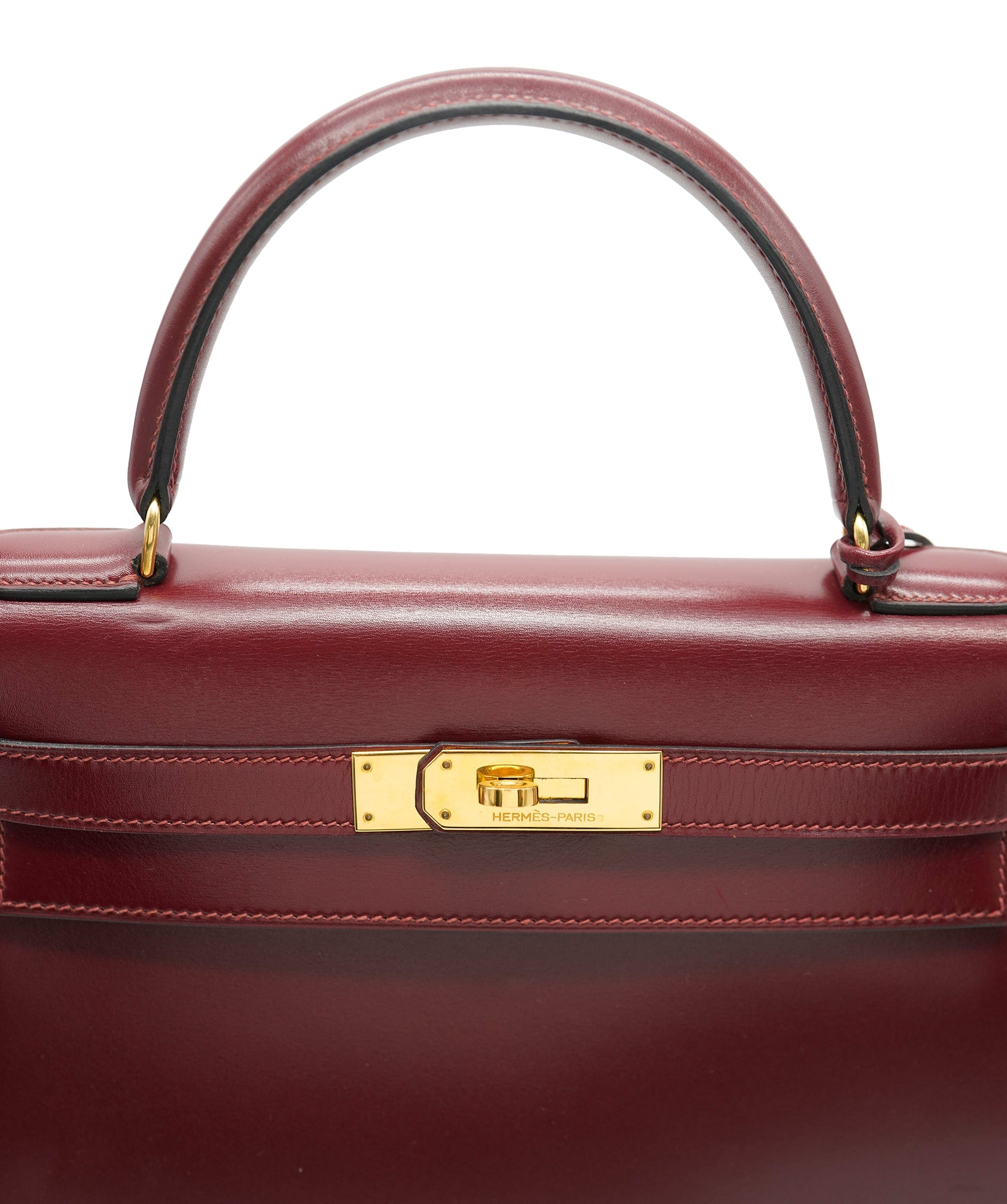 Hermès Hermes Kelly box rouge h28  ASL10291