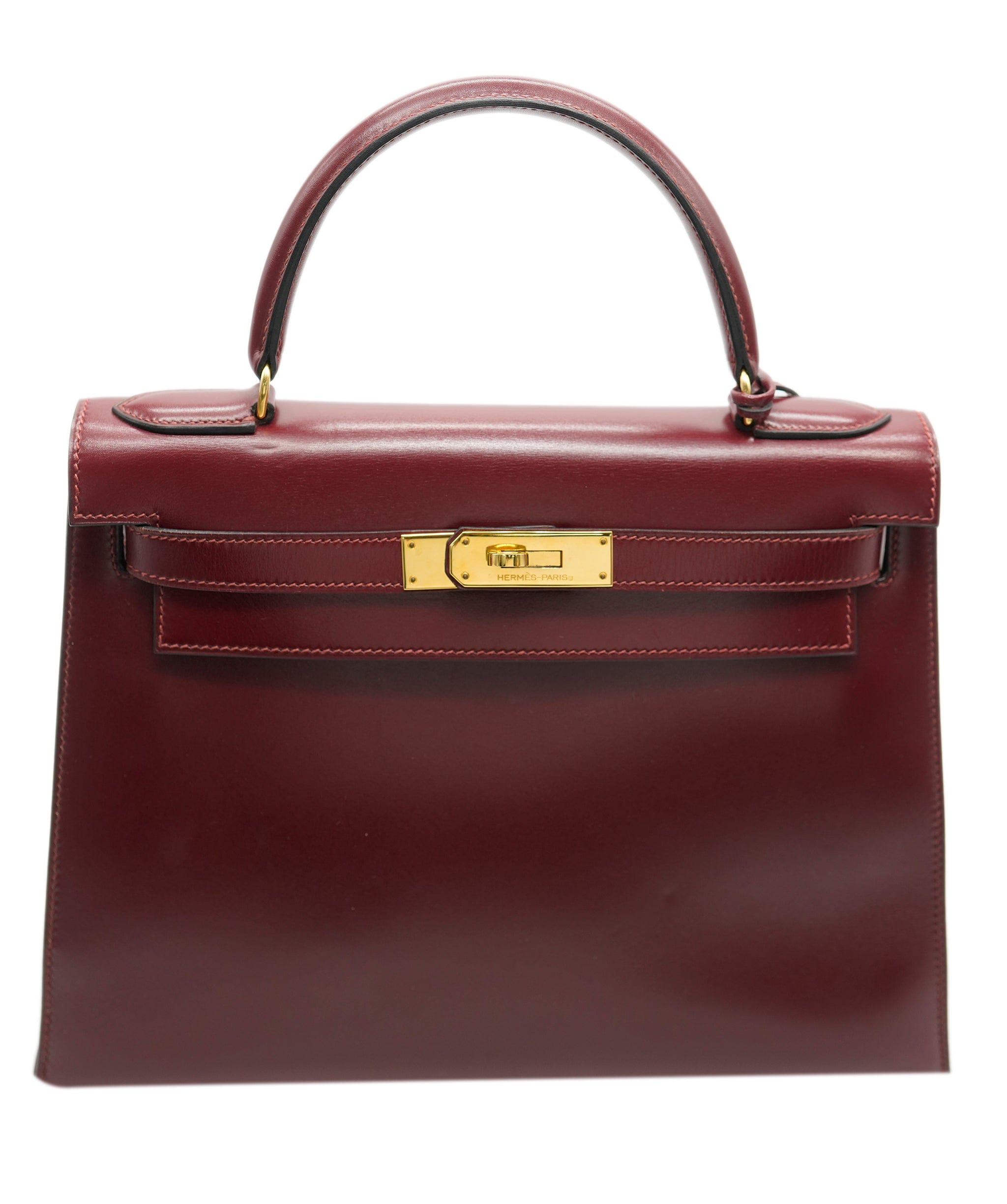 Hermès Hermes Kelly box rouge h28  ASL10291