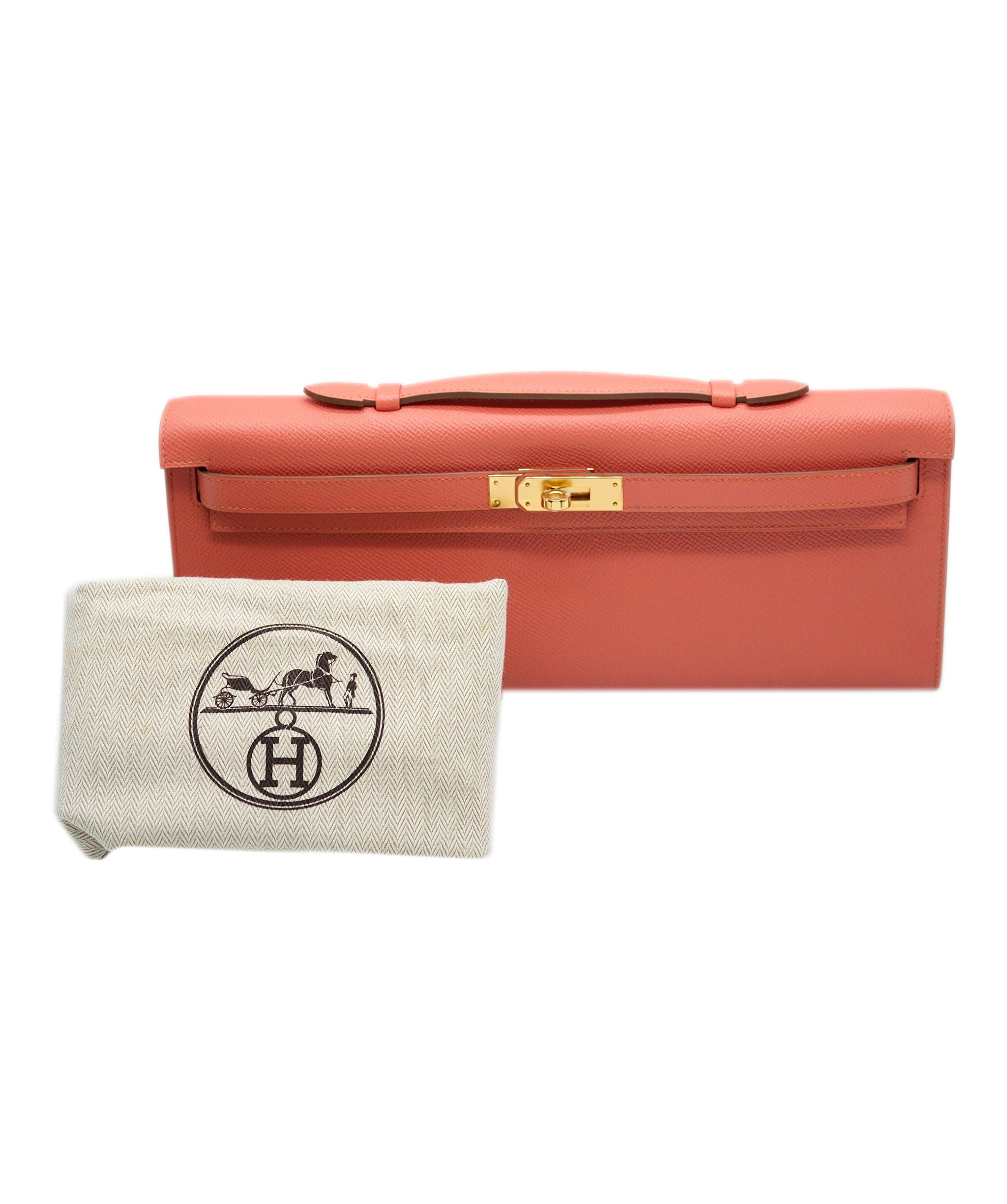 Hermès Hermes Kelly Cut Flamingo Epsom GHW #R SKL1679