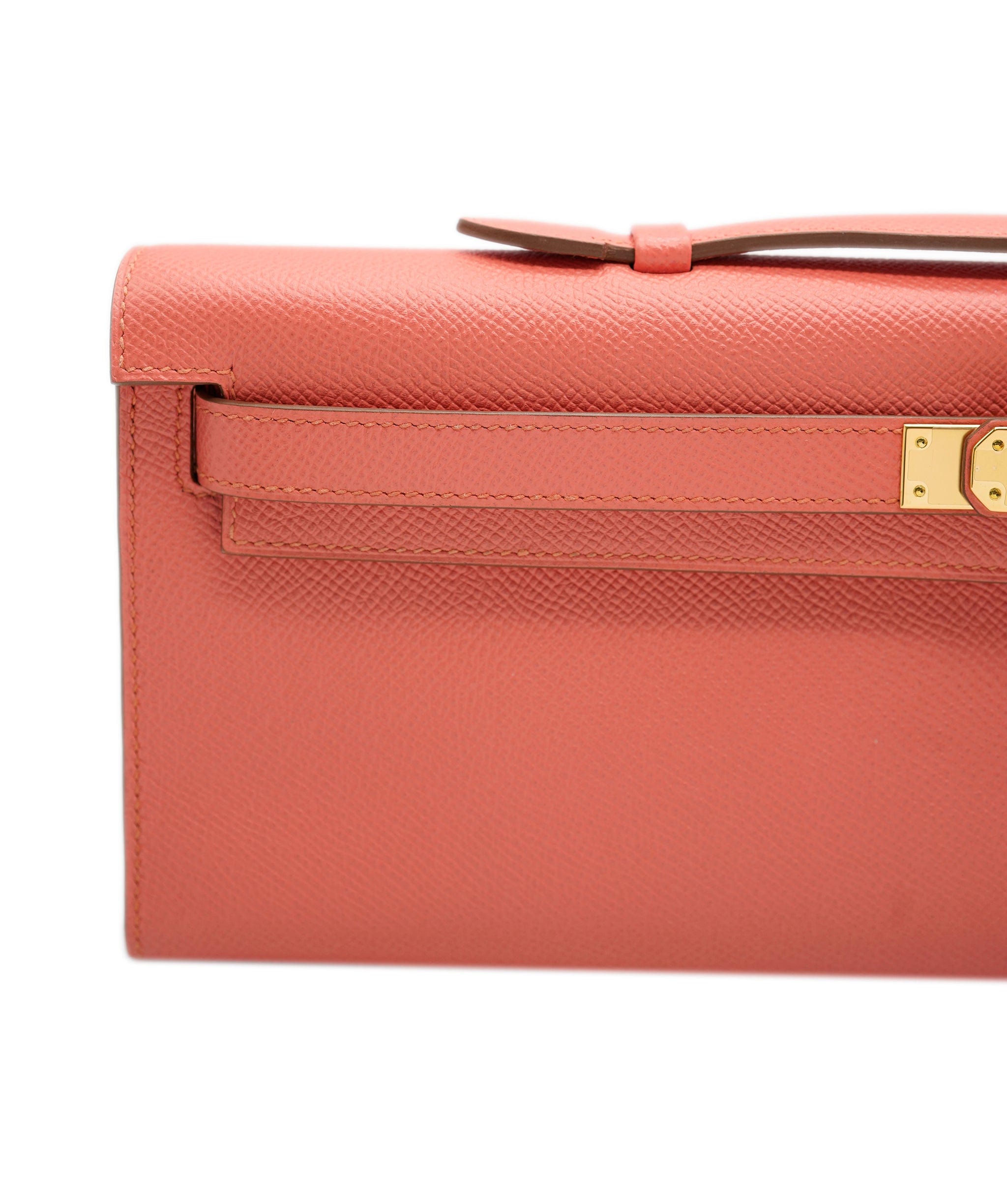 Hermès Hermes Kelly Cut Flamingo Epsom GHW #R SKL1679