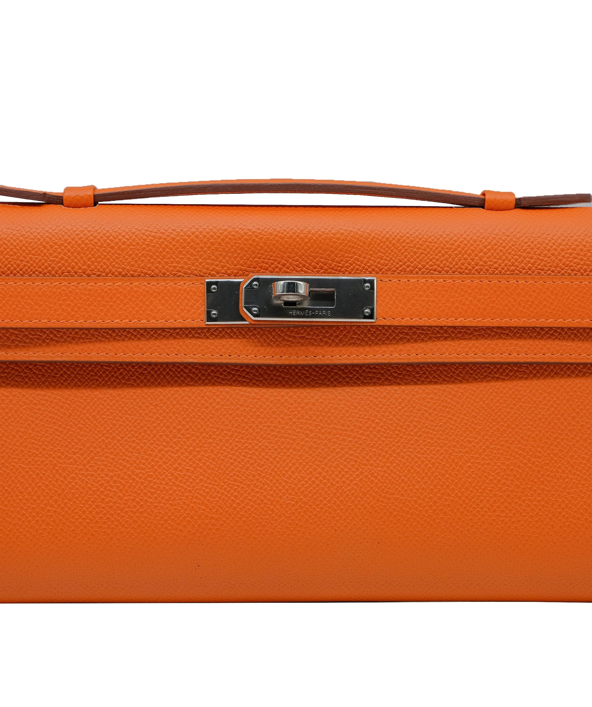 Hermès Hermes Kelly Cut Orange Epsom PHW #R SKL1706