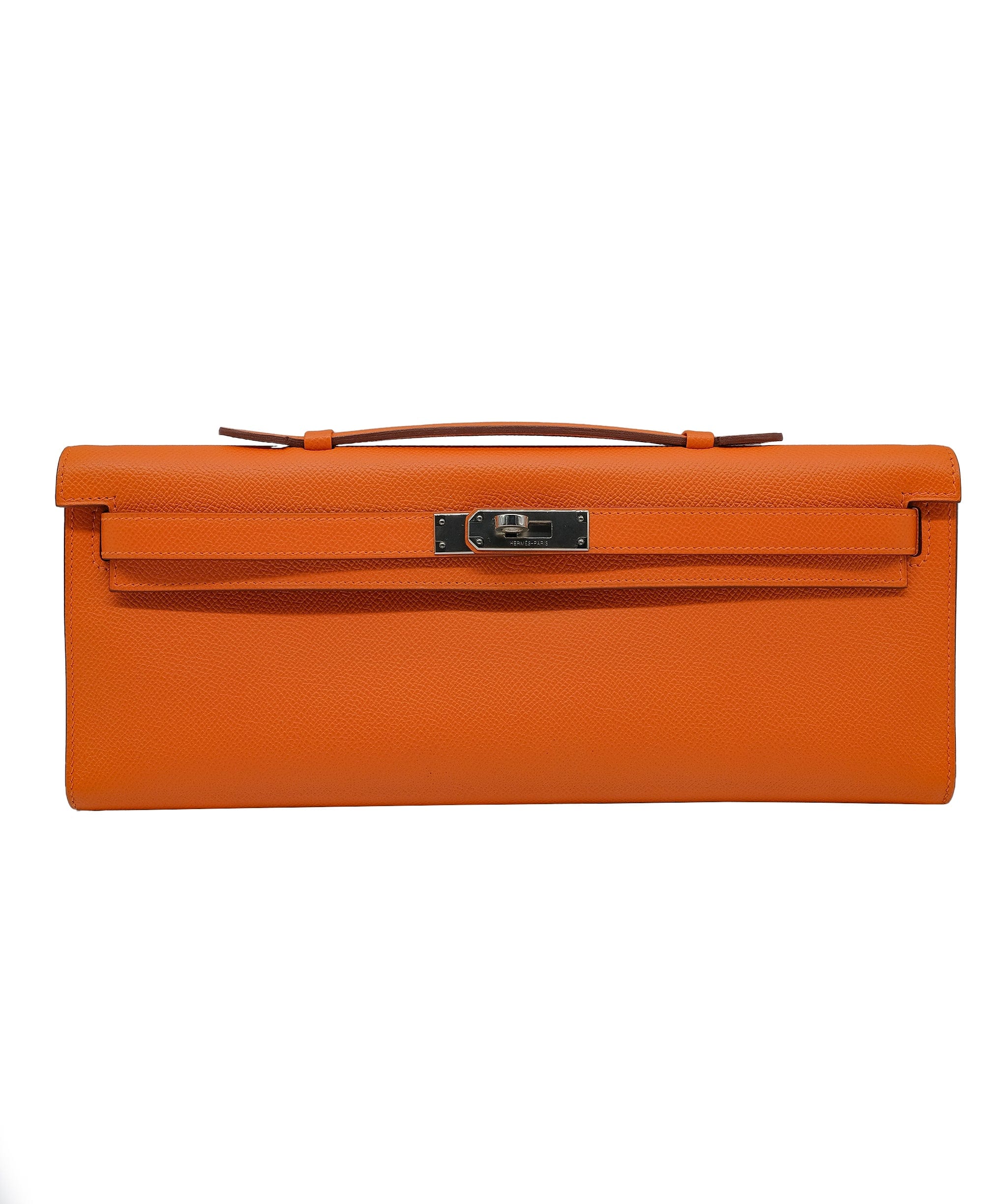 Hermès Hermes Kelly Cut Orange Epsom PHW #R SKL1706