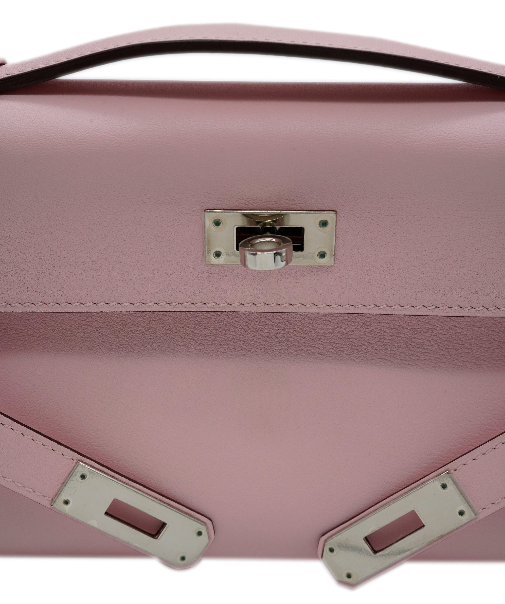 Hermès Hermes Kelly Cut Rose Sakura Swift PHW #X SKL1684