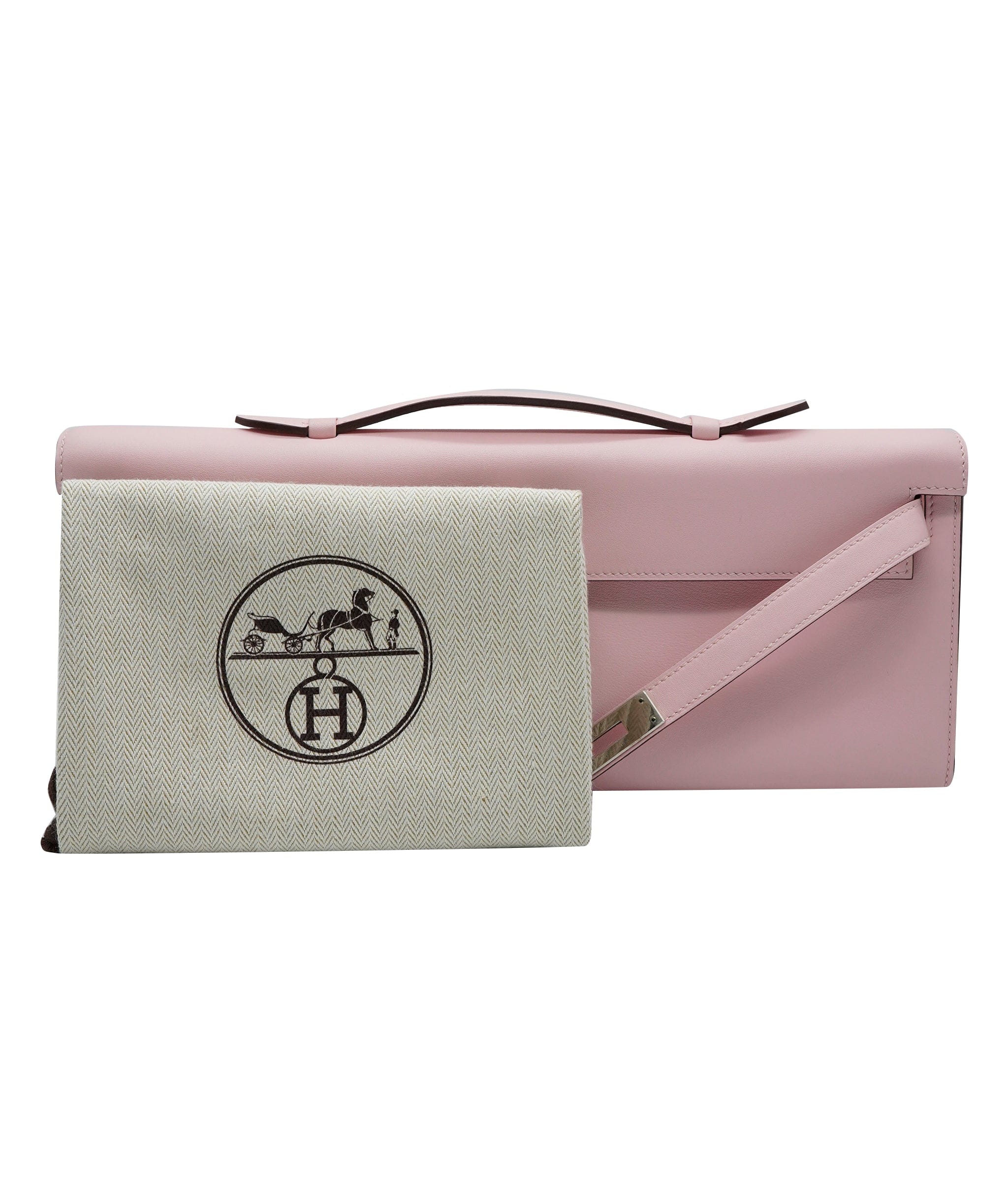 Hermès Hermes Kelly Cut Rose Sakura Swift PHW #X SKL1684