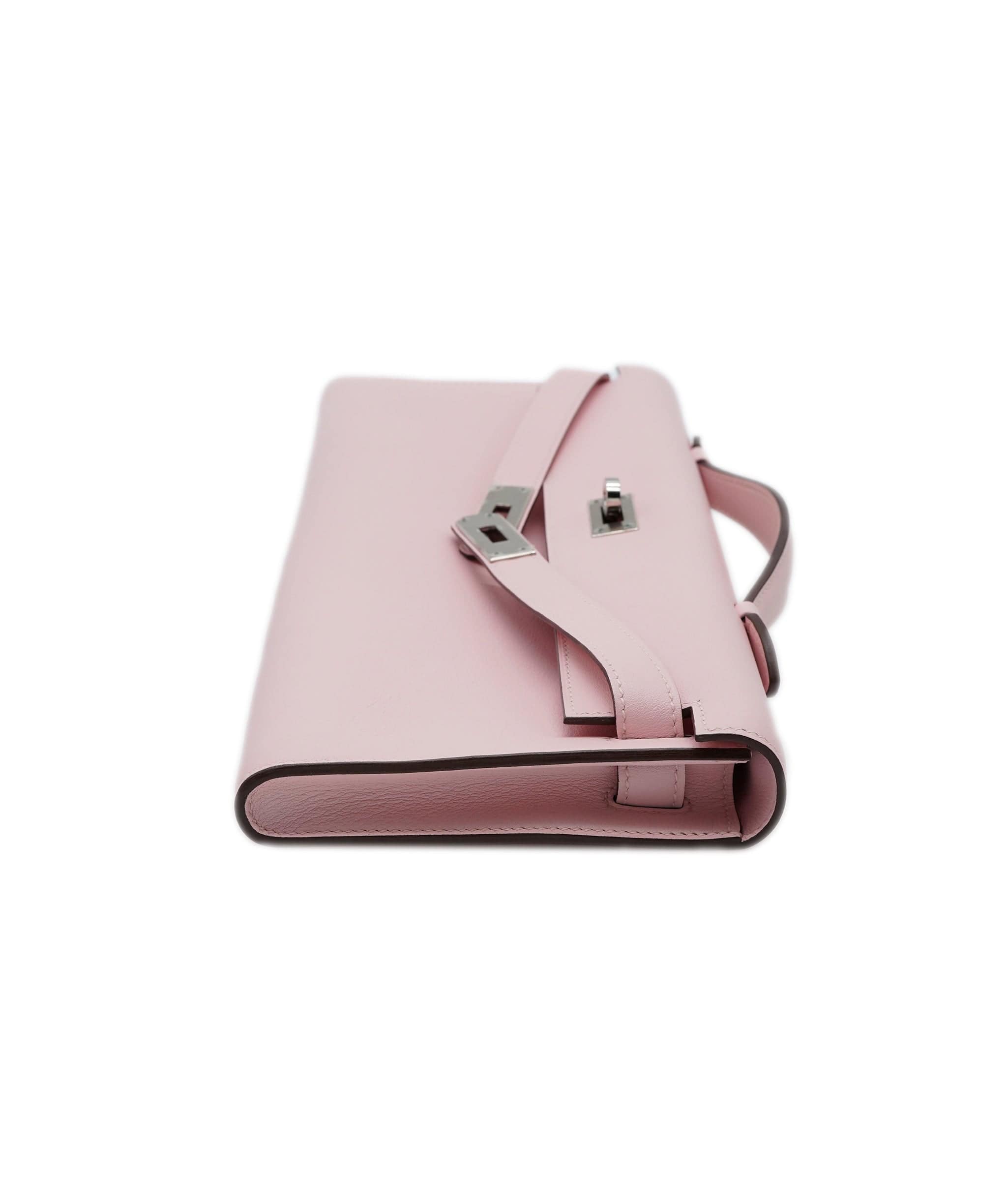 Hermès Hermes Kelly Cut Rose Sakura Swift PHW #X SKL1684