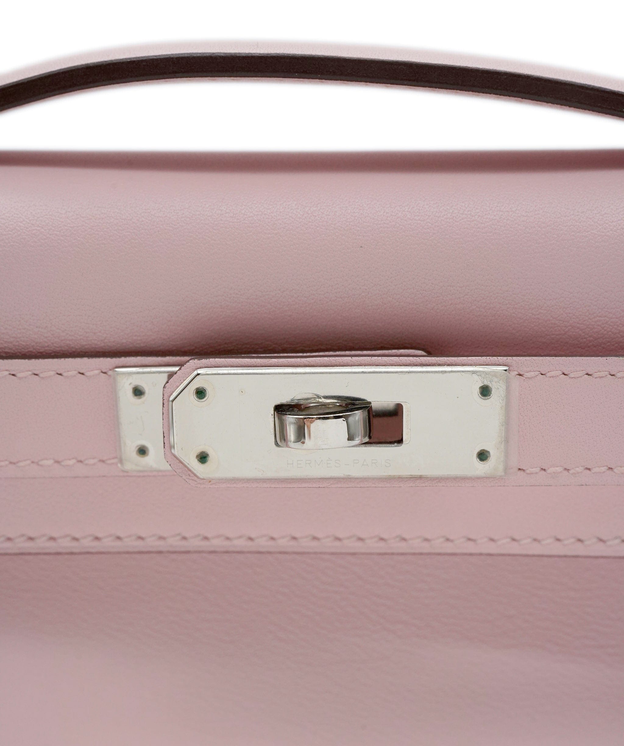 Hermès Hermes Kelly Cut Rose Sakura Swift PHW #X SKL1684