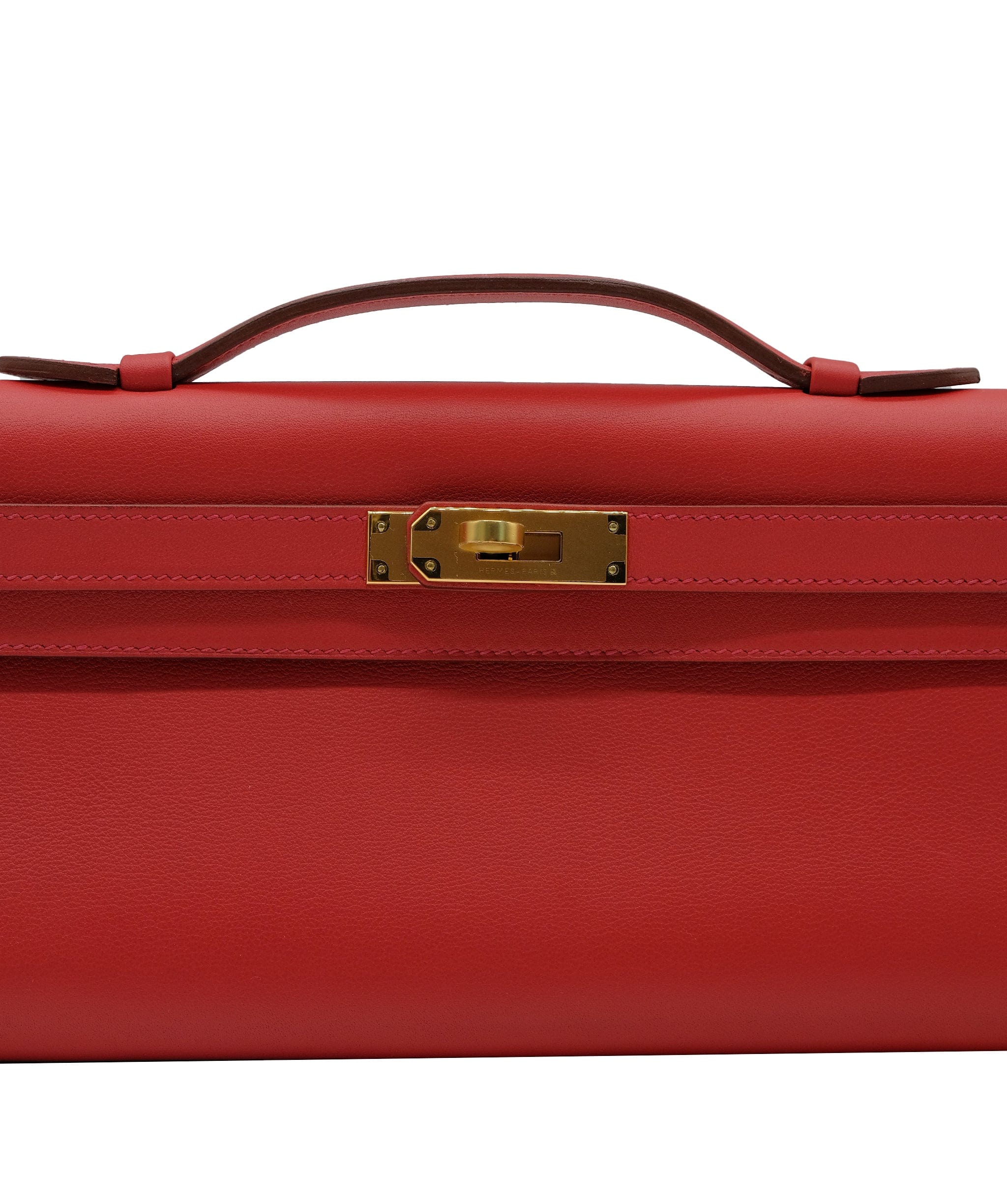 Hermès Hermès Kelly Cut Rouge Tomate Swift GHW #X SKC1612