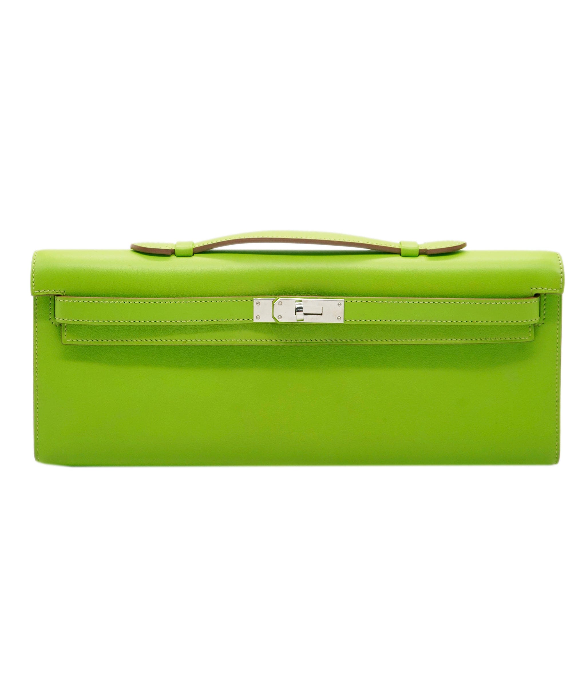 Hermès Hermes Kelly Cut Vert Cru Swift Lether PHW ANC1282