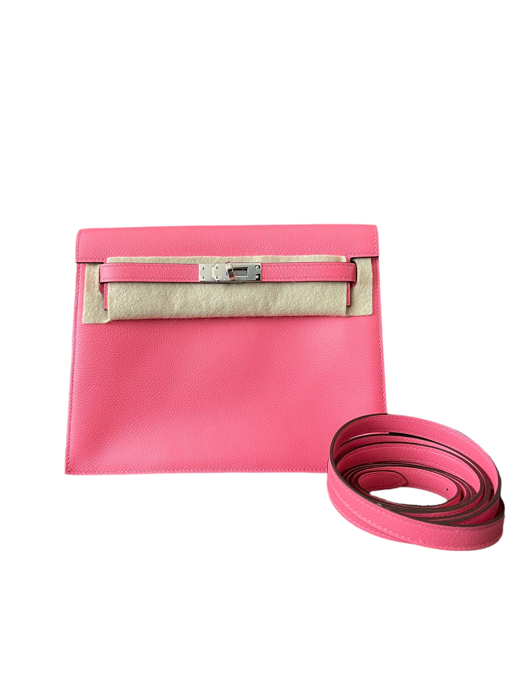 Hermès Hermes Kelly Danse Rose Azalea Swift PHW #U SKC1658