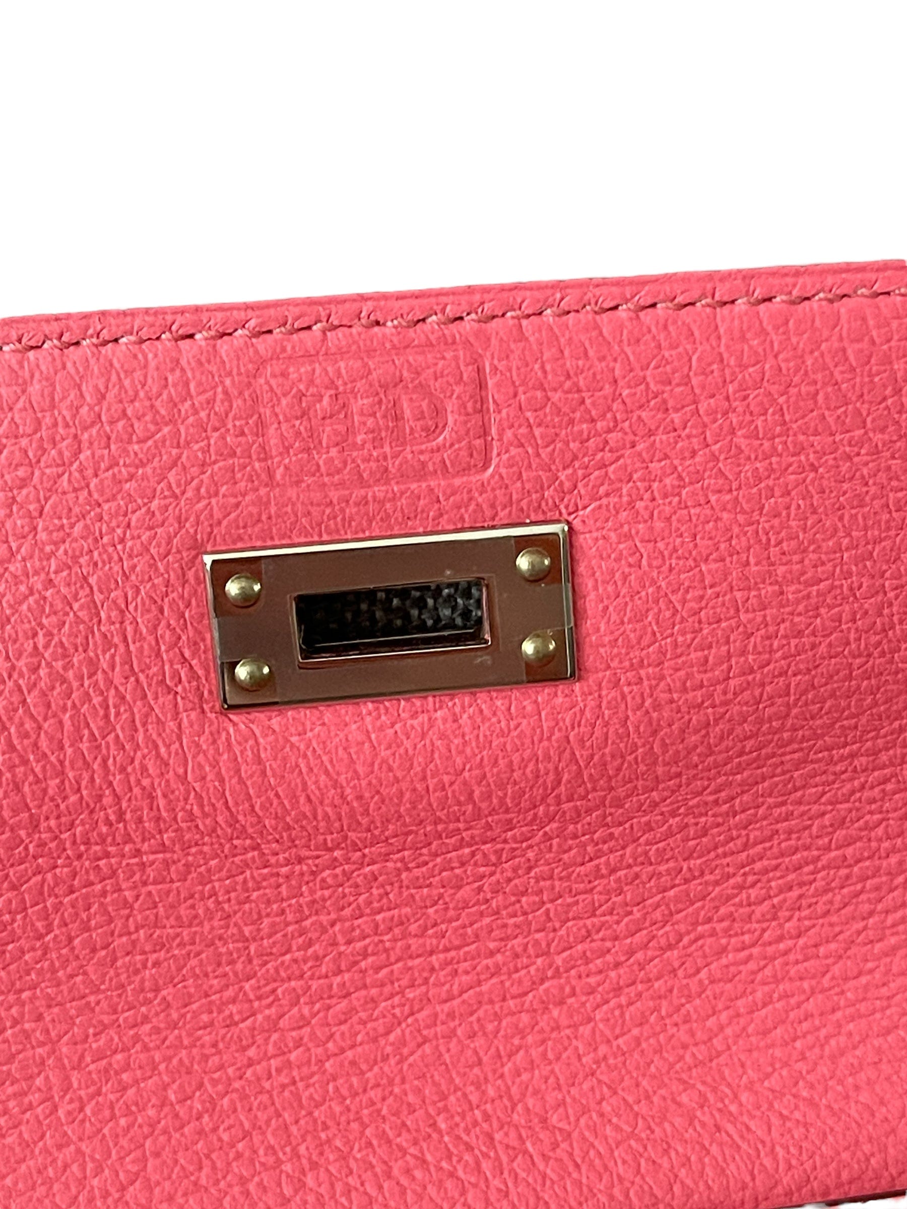 Hermès Hermes Kelly Danse Rose Azalea Swift PHW #U SKC1658