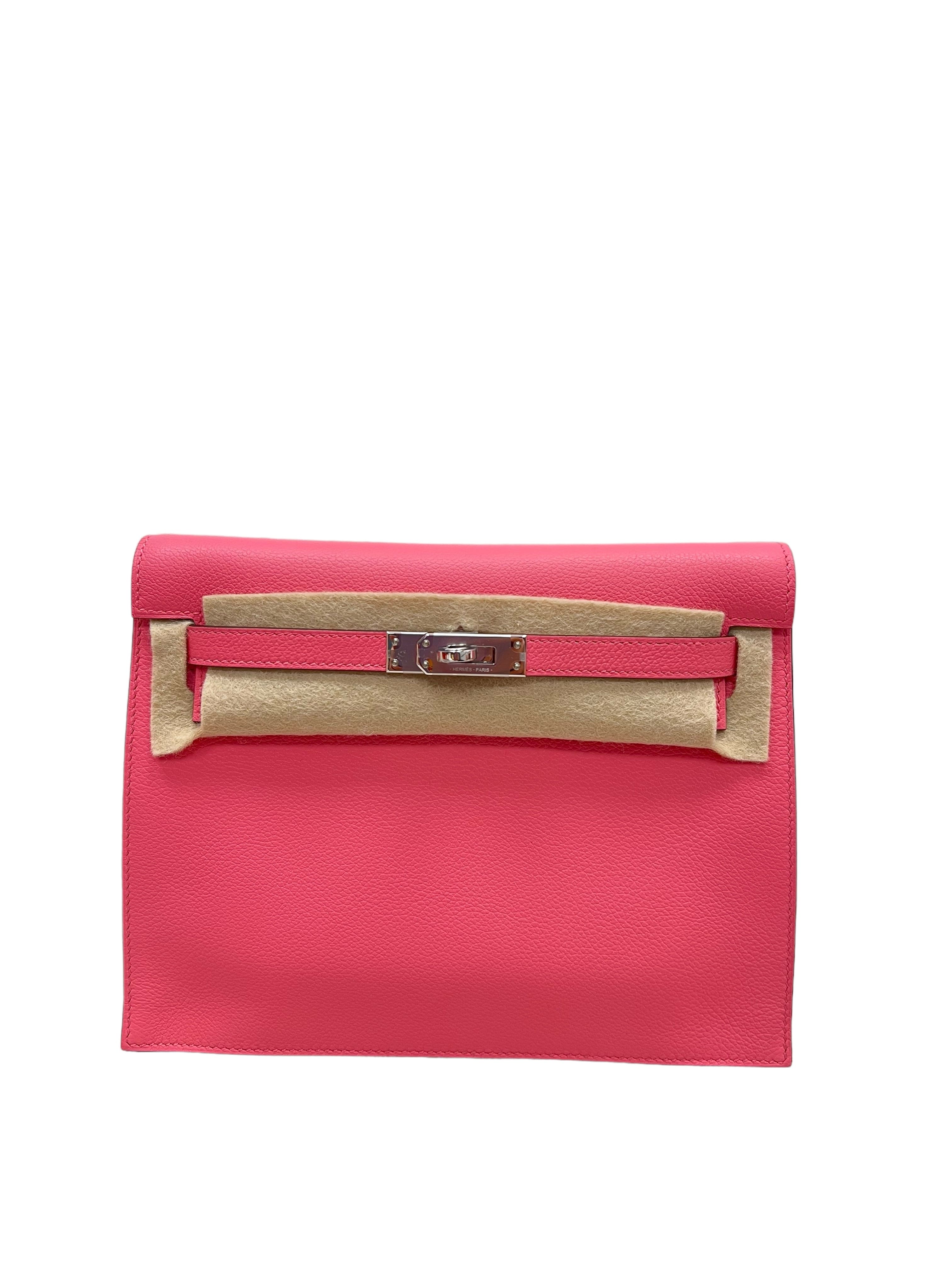 Hermès Hermes Kelly Danse Rose Dete Evercolour PHW #B SKTR1002