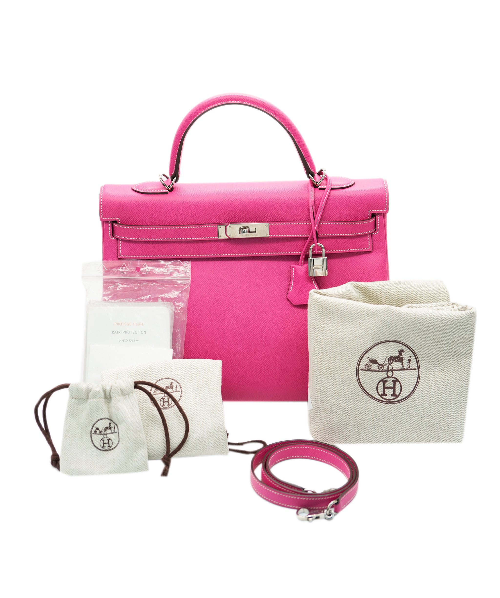 Hermès Hermes Kelly Epsom 35 Rosetyrien PHW Ruby Berso ASC5187