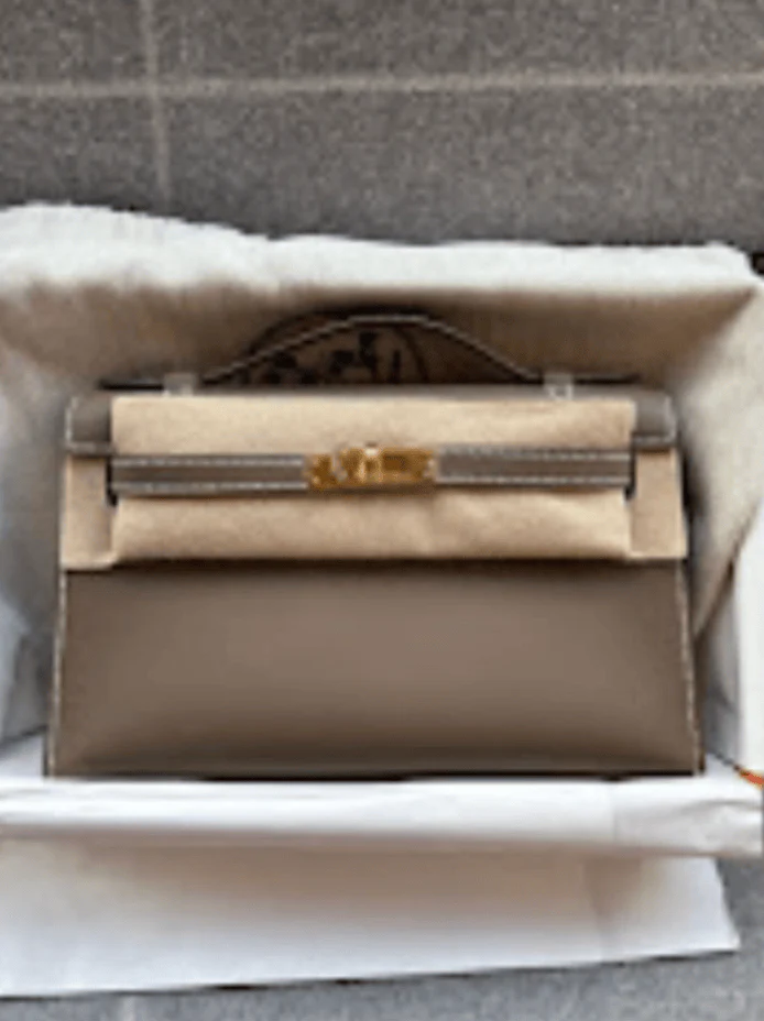 Hermes Hermes Kelly Pochette(c) etoupe ghw G Swift ALTC0759