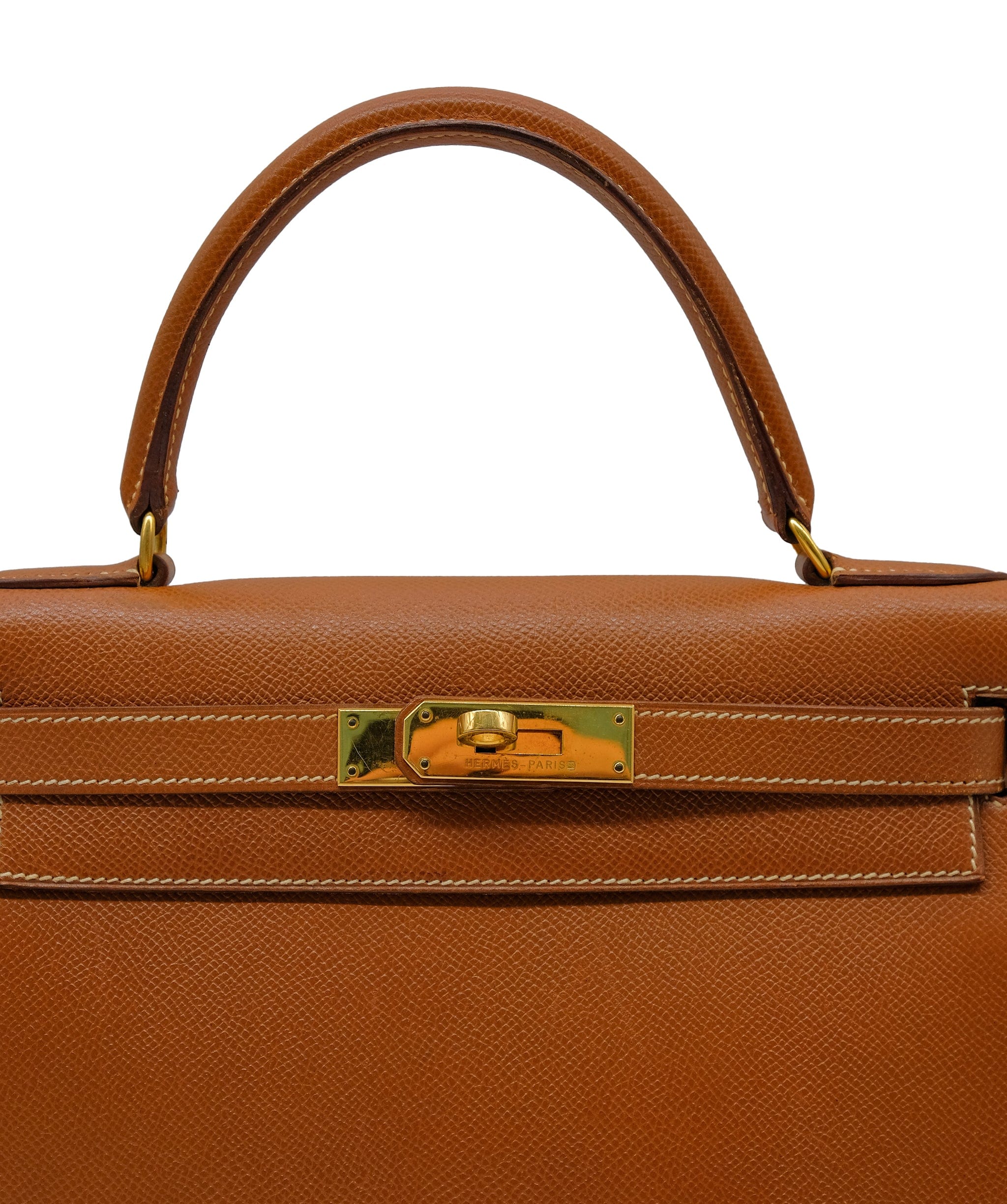 Hermès HERMES Kelly28 COUCHEVEL GOLD 〇V ASL10312