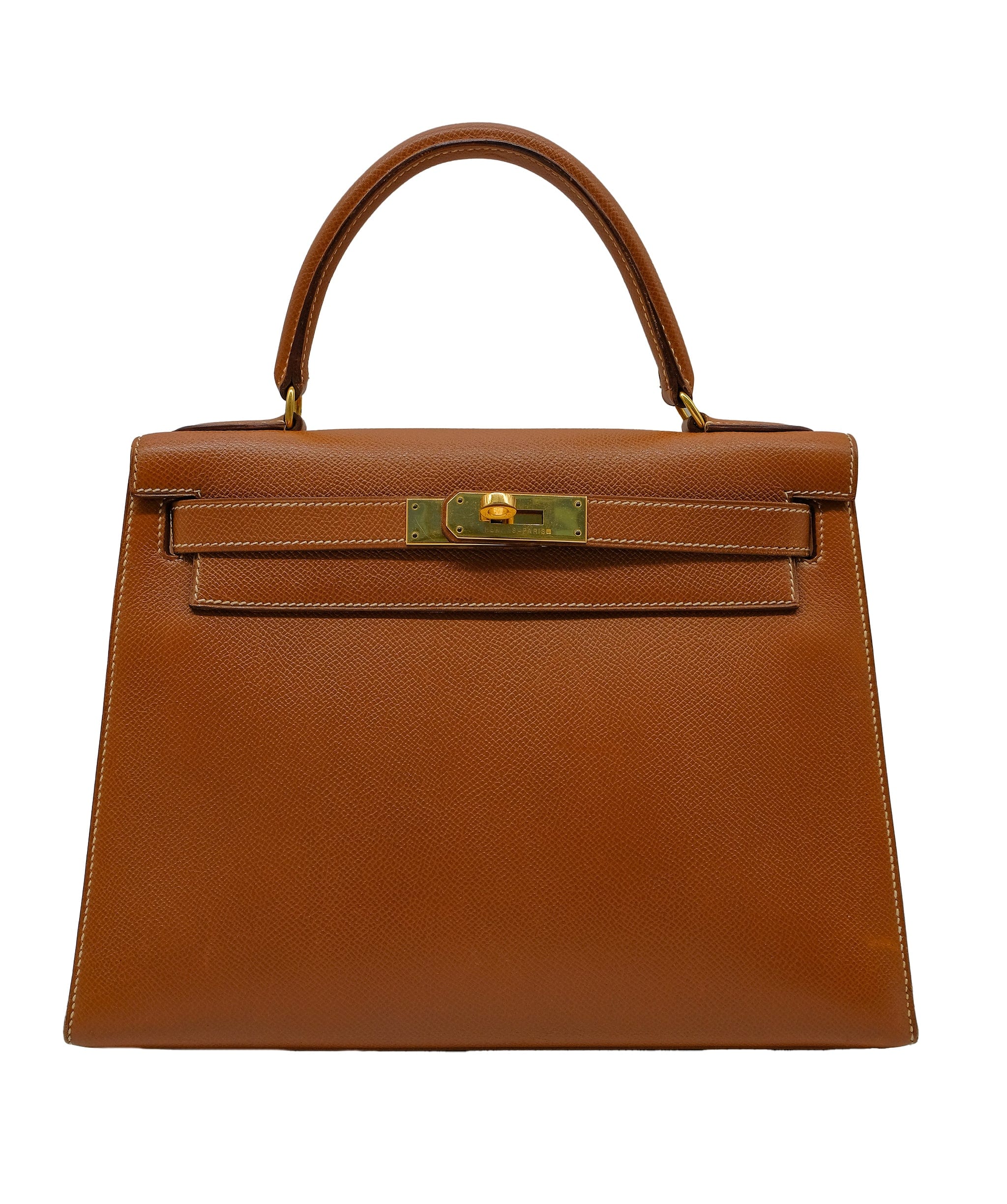 Hermès HERMES Kelly28 COUCHEVEL GOLD 〇V ASL10312