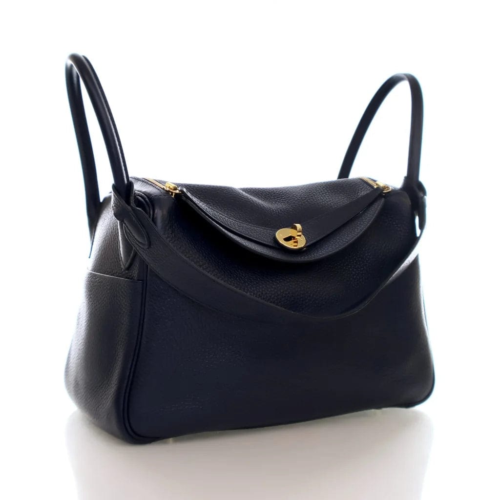 Hermès Hermes Lindy 30 Blue Nuit Togo 1YF4AB