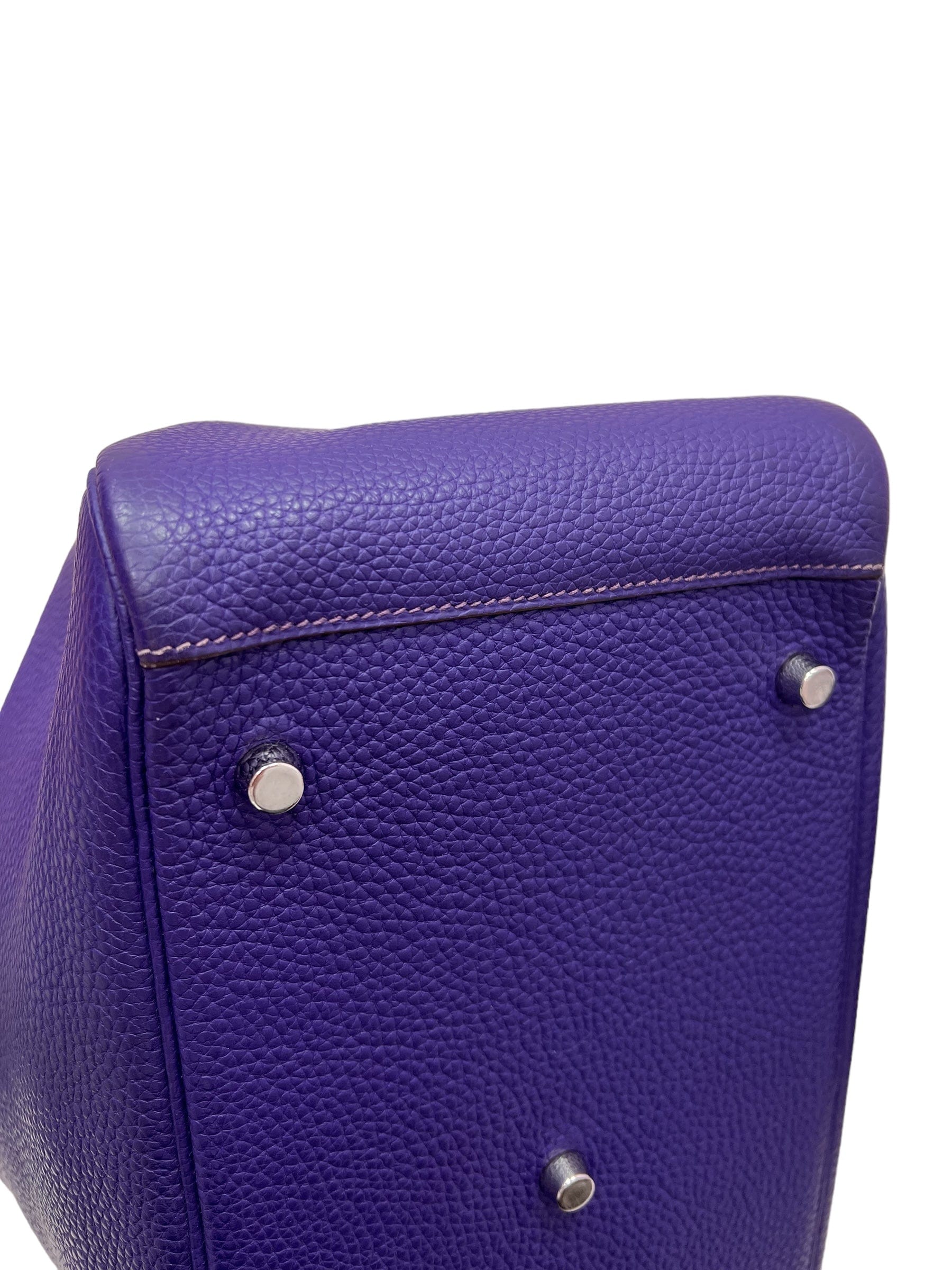 Hermès Hermes Lindy 34 Ultraviolet PHW SYCK1478