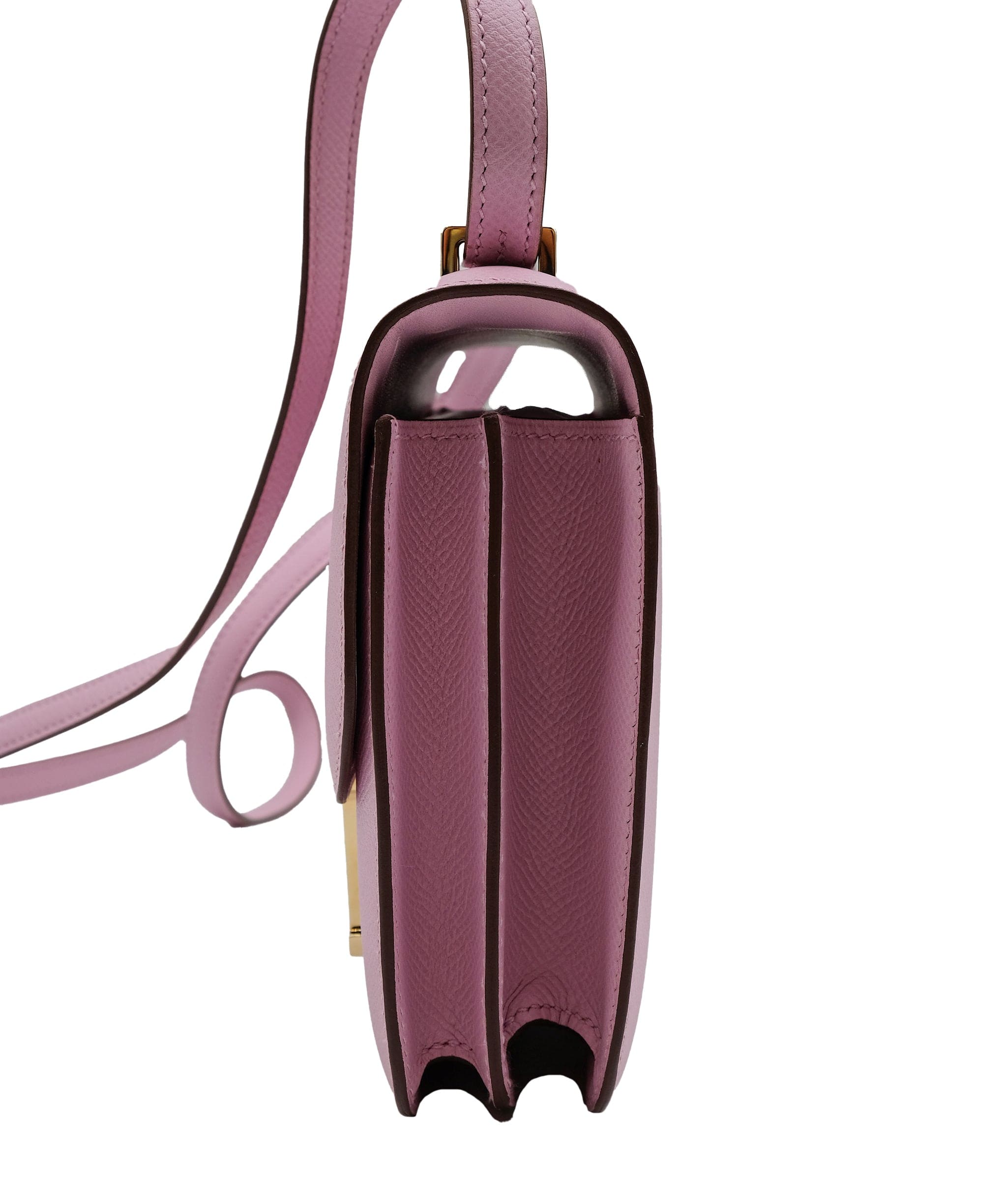 Hermès HERMES MINI CONSTANCE 18 MAUVE SYLVESTRE EPSOM SHOULDER BAG D DXBS0098