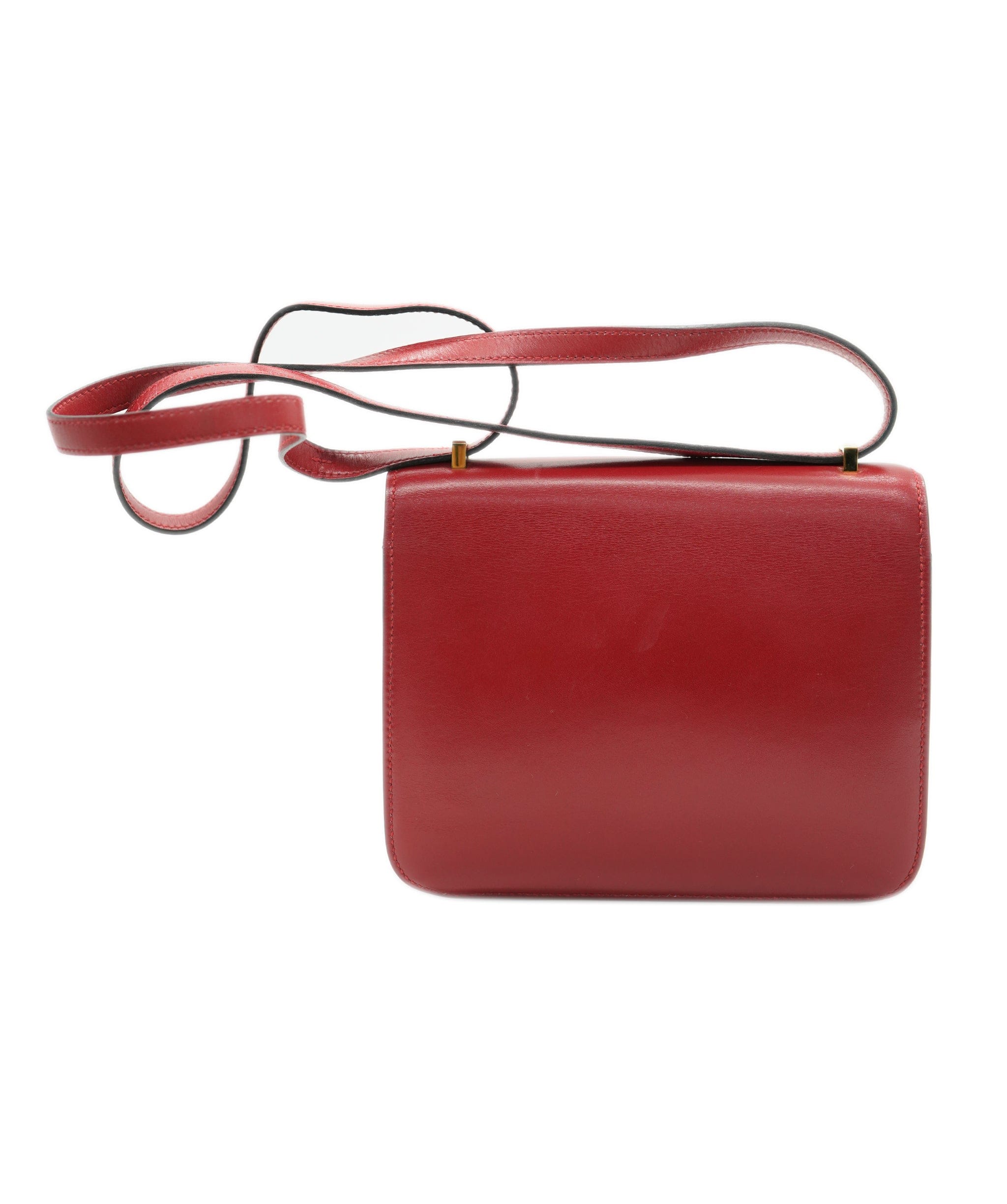 Hermès Hermes Mini Constance 18 Rouge Vif Box calf Shoulder bag DBXS0036