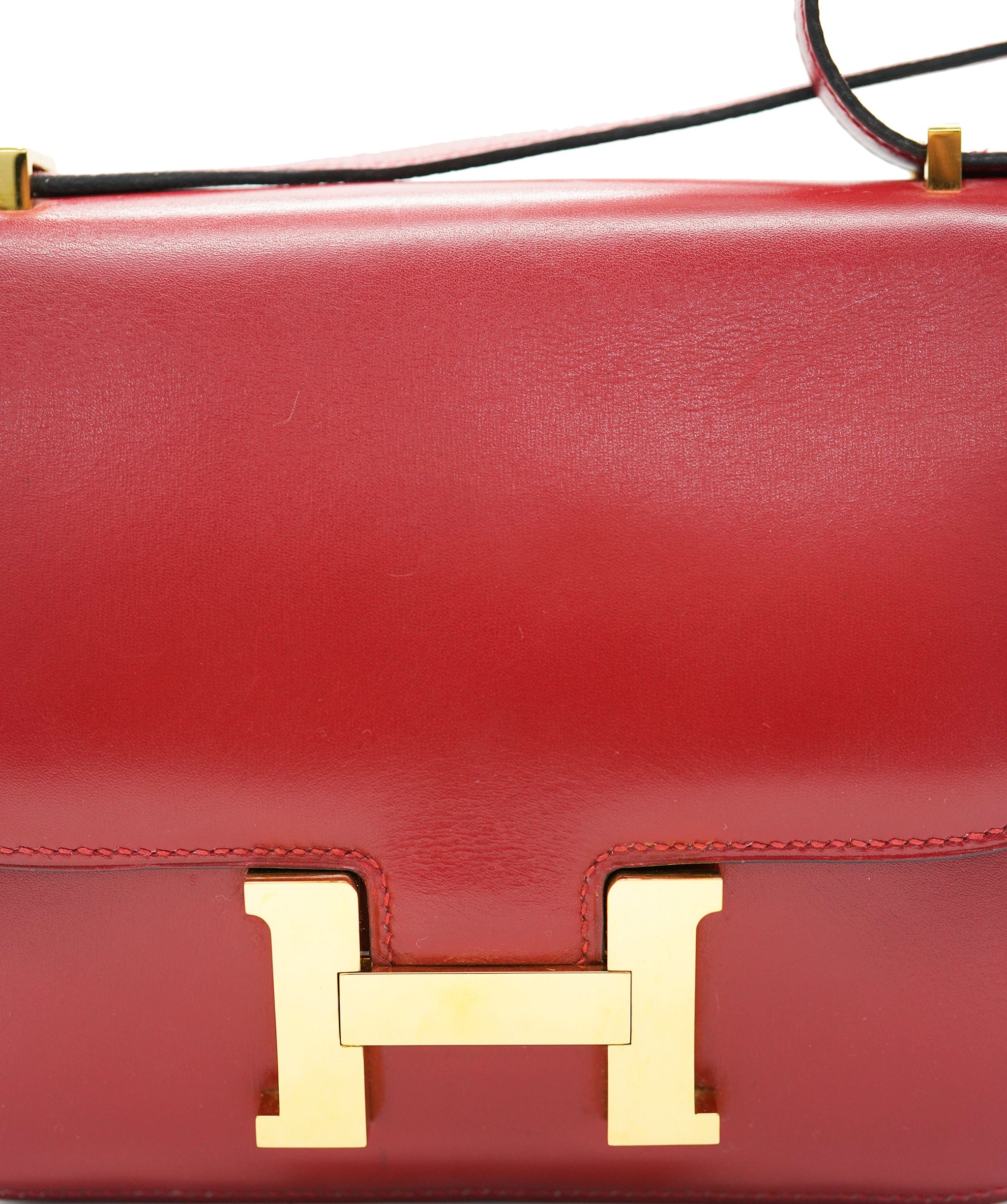 Hermès Hermes Mini Constance 18 Rouge Vif Box calf Shoulder bag DBXS0036