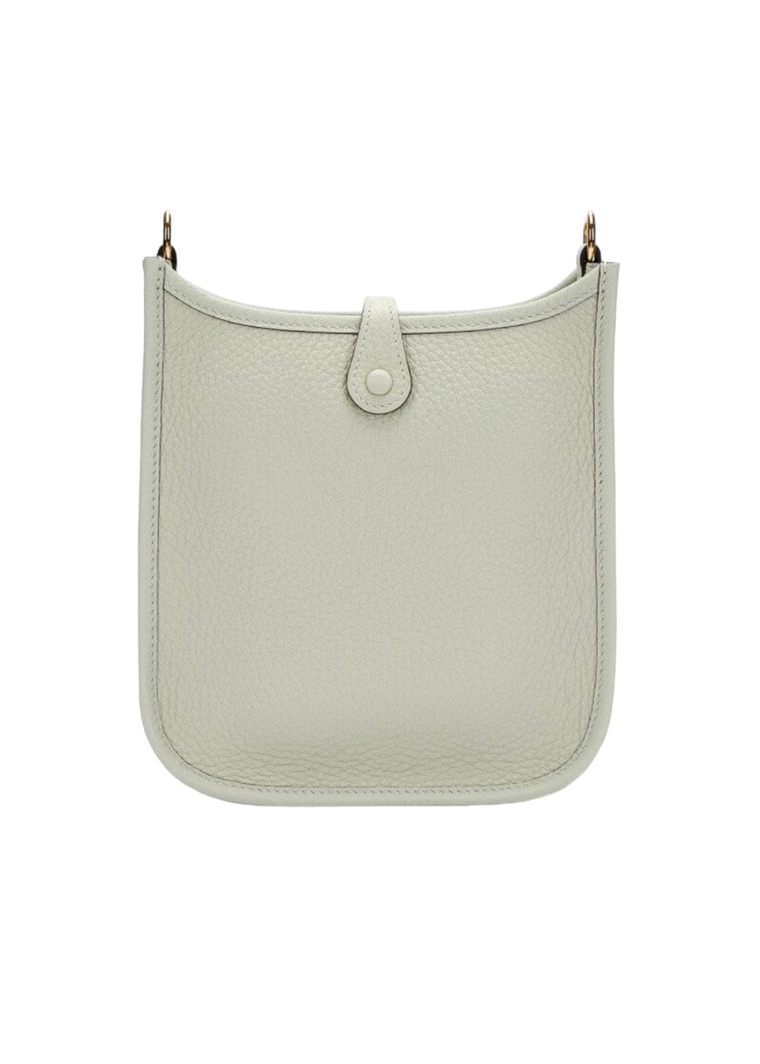 Hermès Hermes Mini Evelyn Gris Neve Clemence GHW #U SKC1697