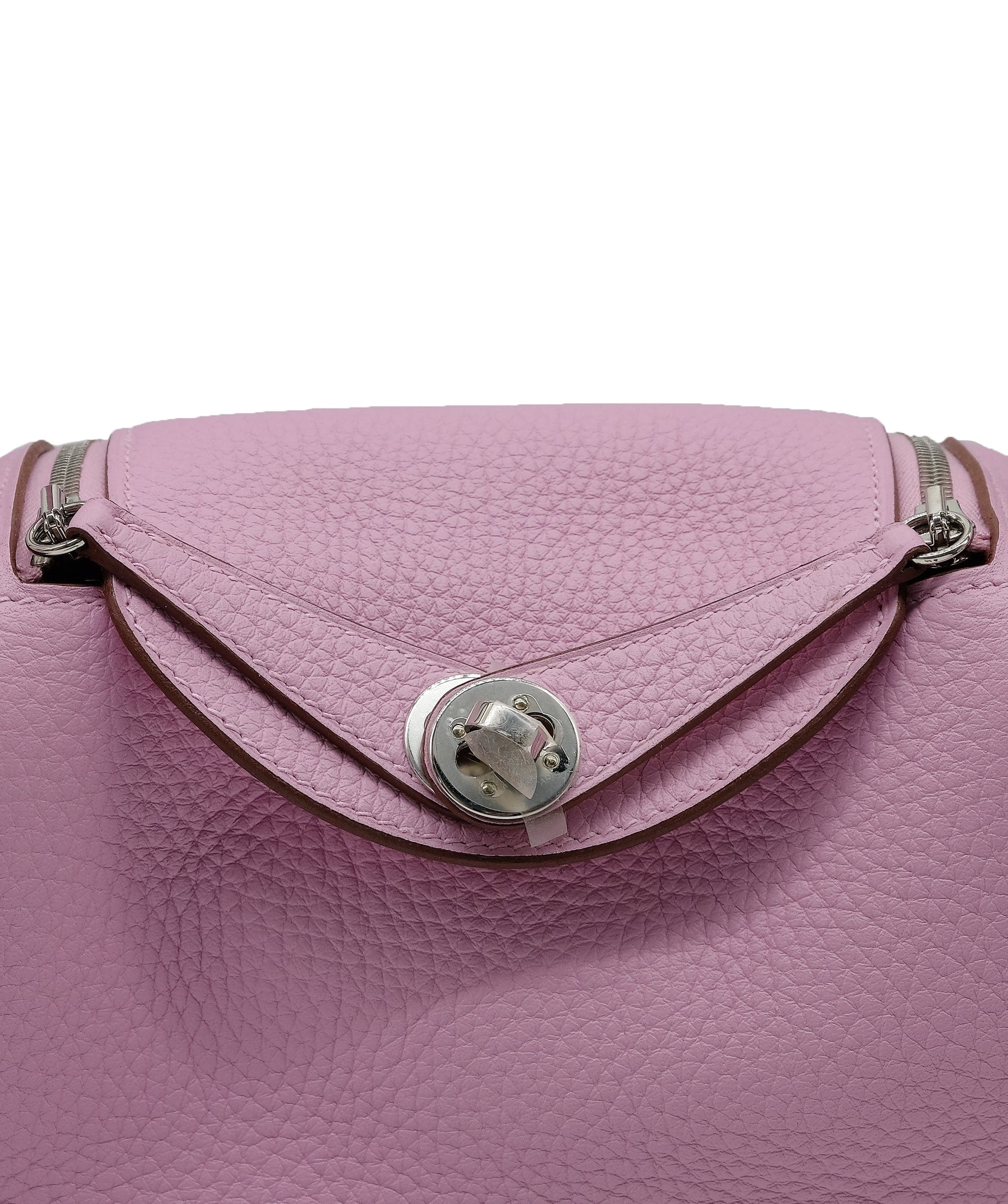 Hermès Hermes Mini Lindy Mauve Sylvestre Clemence PHW #U SKC1644