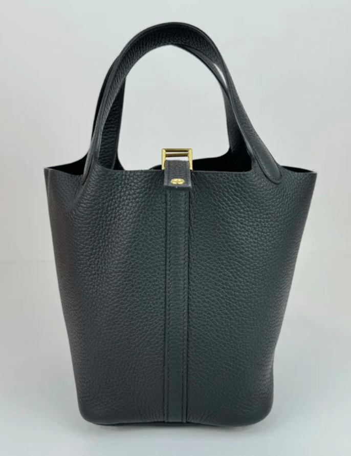 Hermès Hermes Picotin 18 Black Clemence GHW #W SKCB-124444