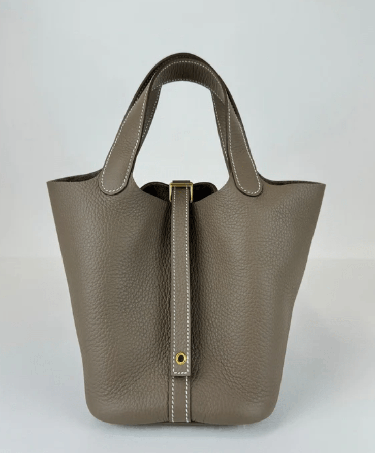 Hermès Hermes Picotin 18 Etoupe Clemence GHW #W SKCB-124308