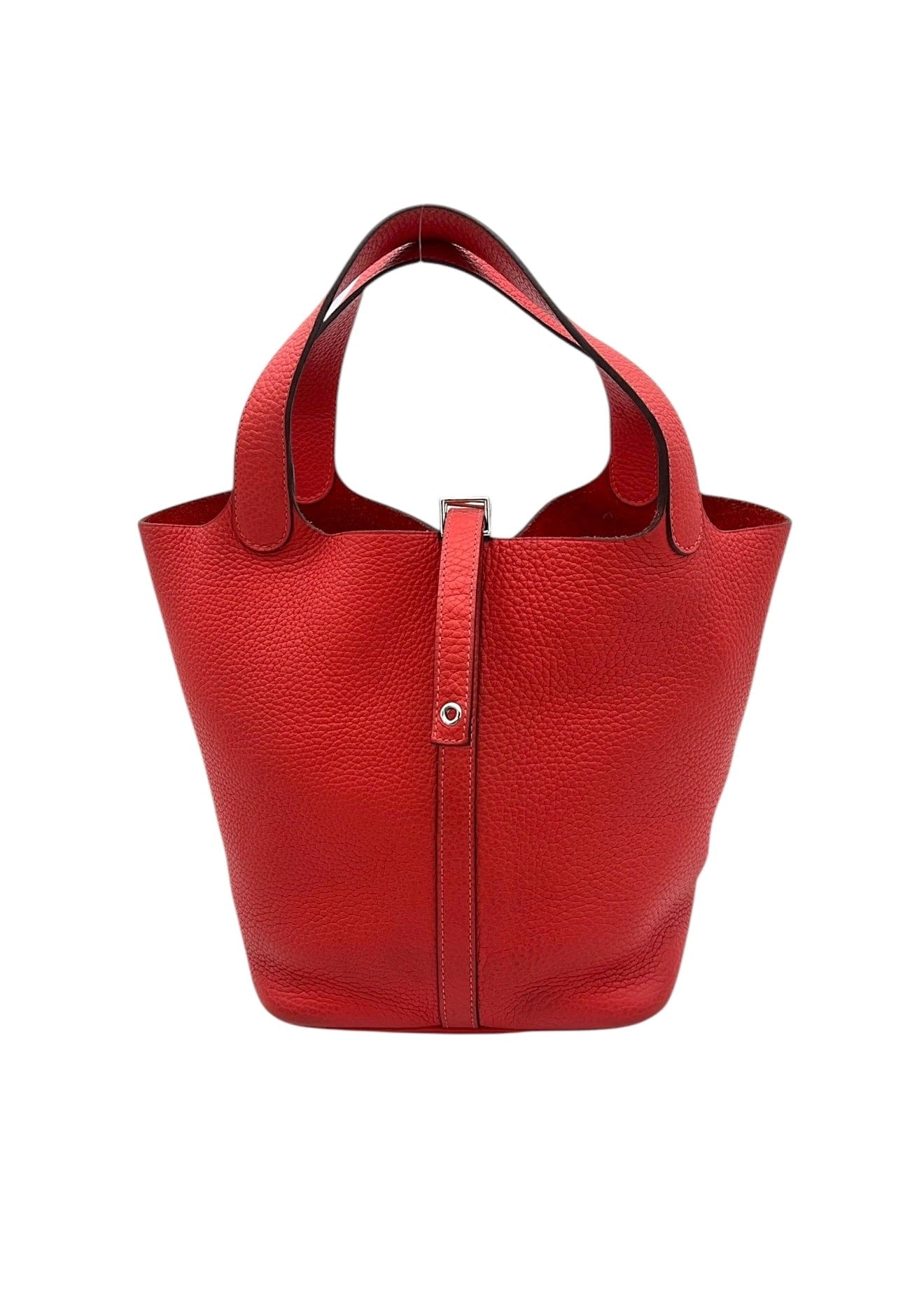 Hermès Hermes Picotin 22 Rouge Casaque Clemence PHW #R SKC1907