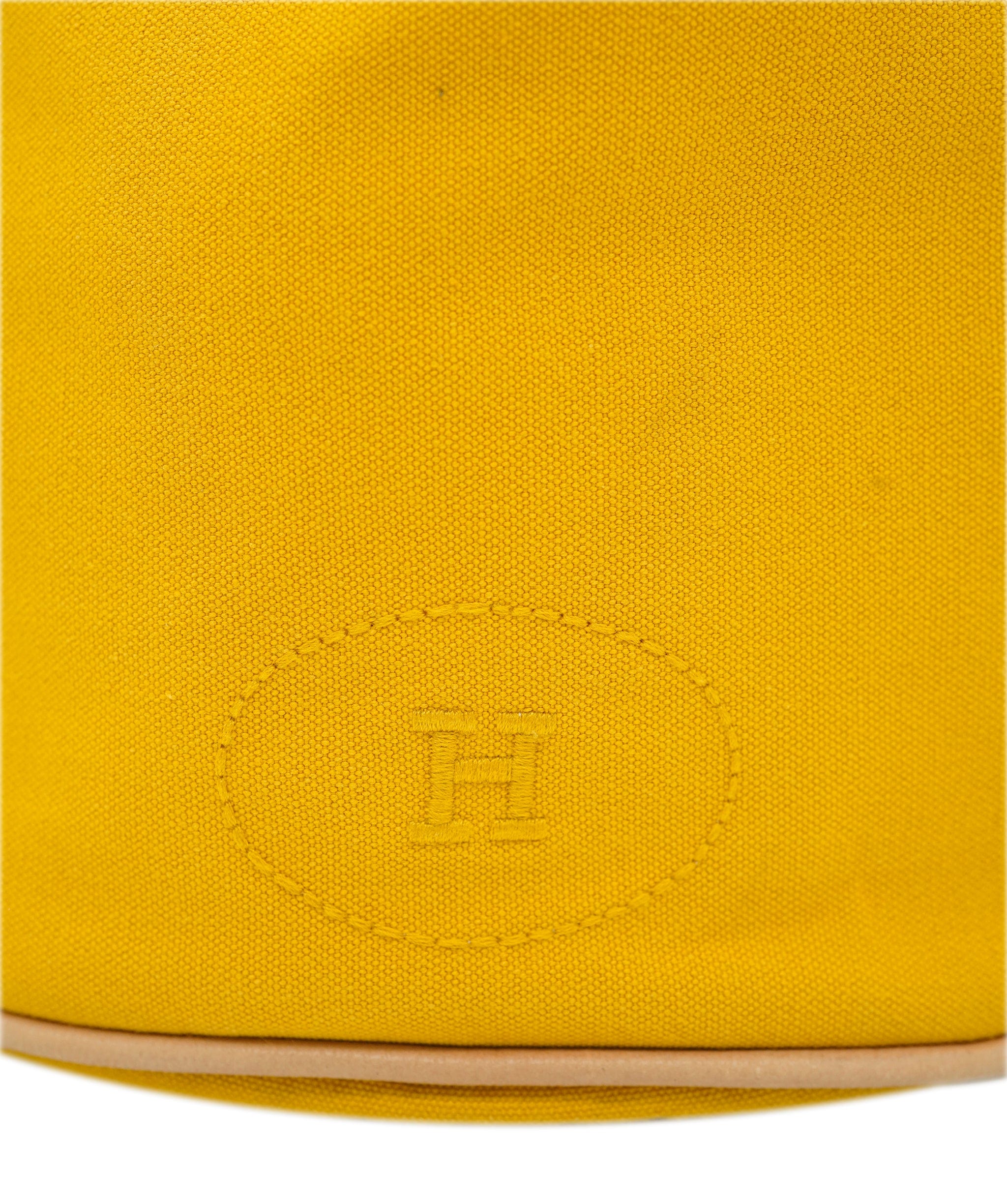 Hermès HERMES POLOCHON MIMILE GM YELLOW COTTON SHOULDER BAG 90246346 DBXS0647