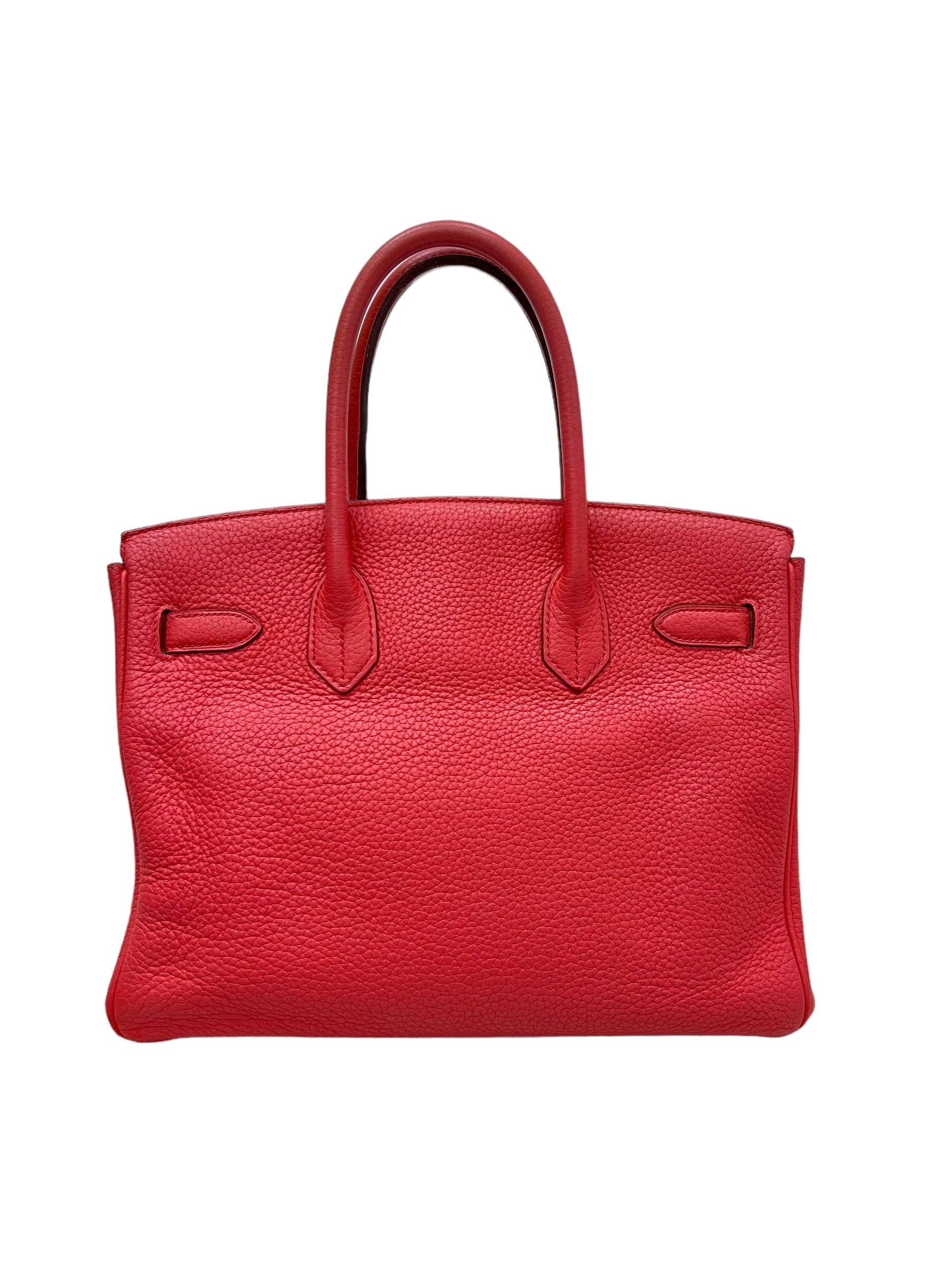 Hermès Hermès Preloved Rose Jaipur Clemence Birkin 30 PHW ASL9762