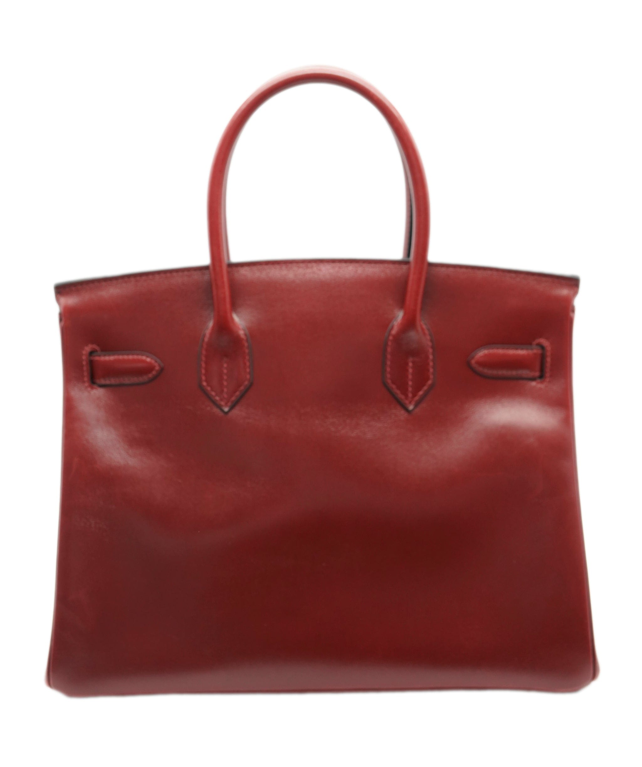 Hermès Hermes Rouge H Box Calf Birkin 30 Handbag □G 9.S ASL10386