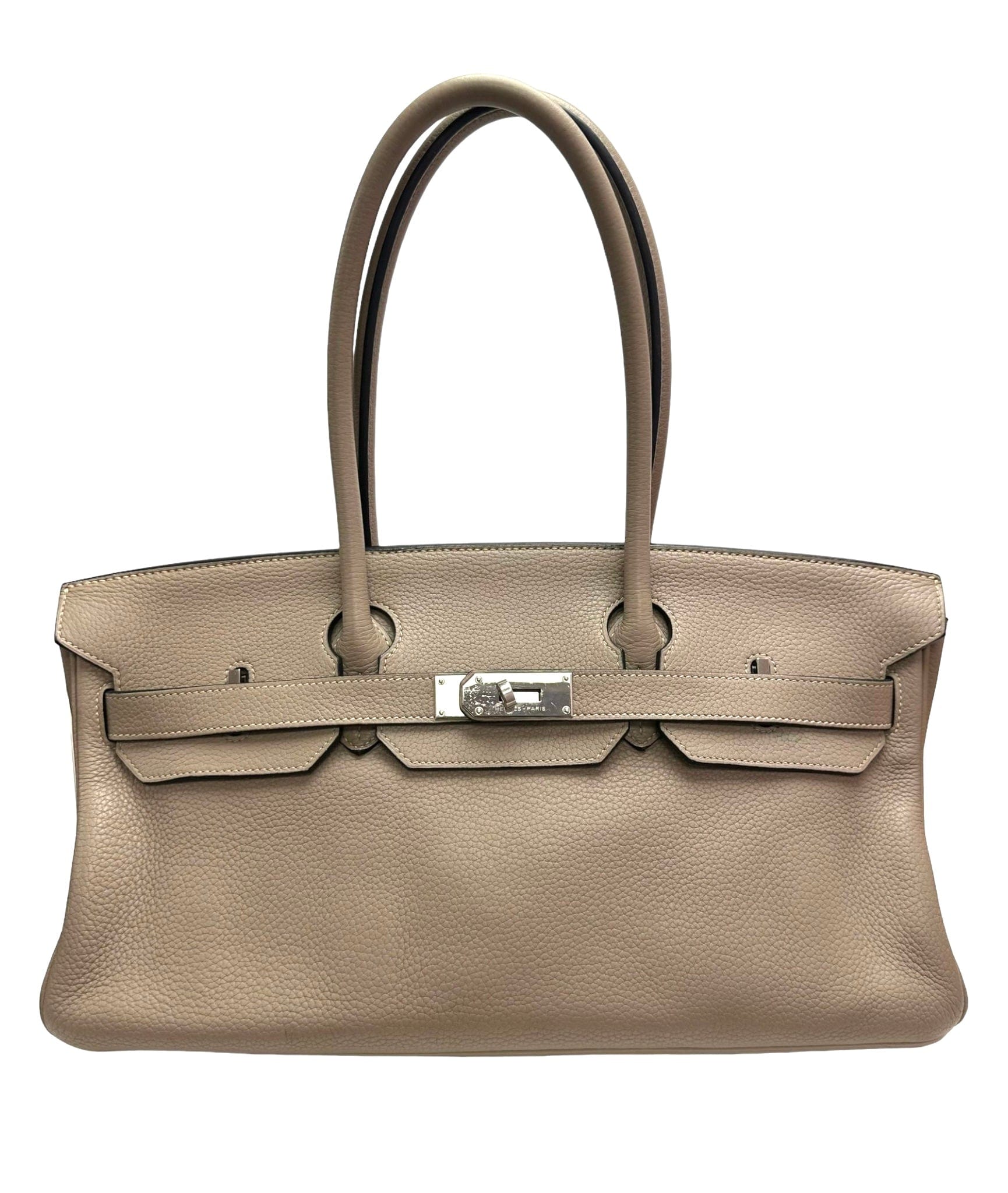 Hermès Hermès Shoulder Birkin Gris Tourterelle Clemence PHW #N SKC1765