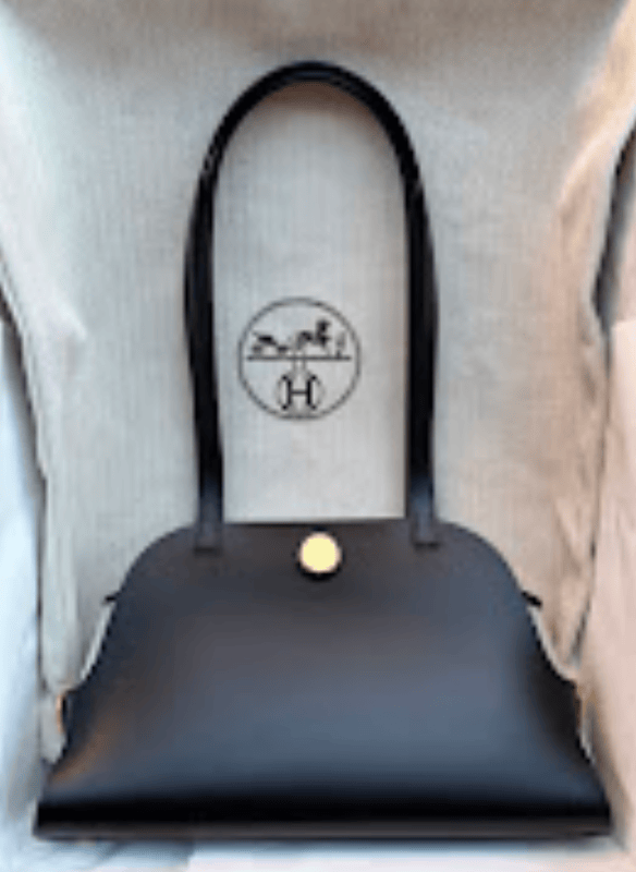 Hermes Hermes Tablier sellier Noir GHW K Hunter/swift/toille ALTC0738