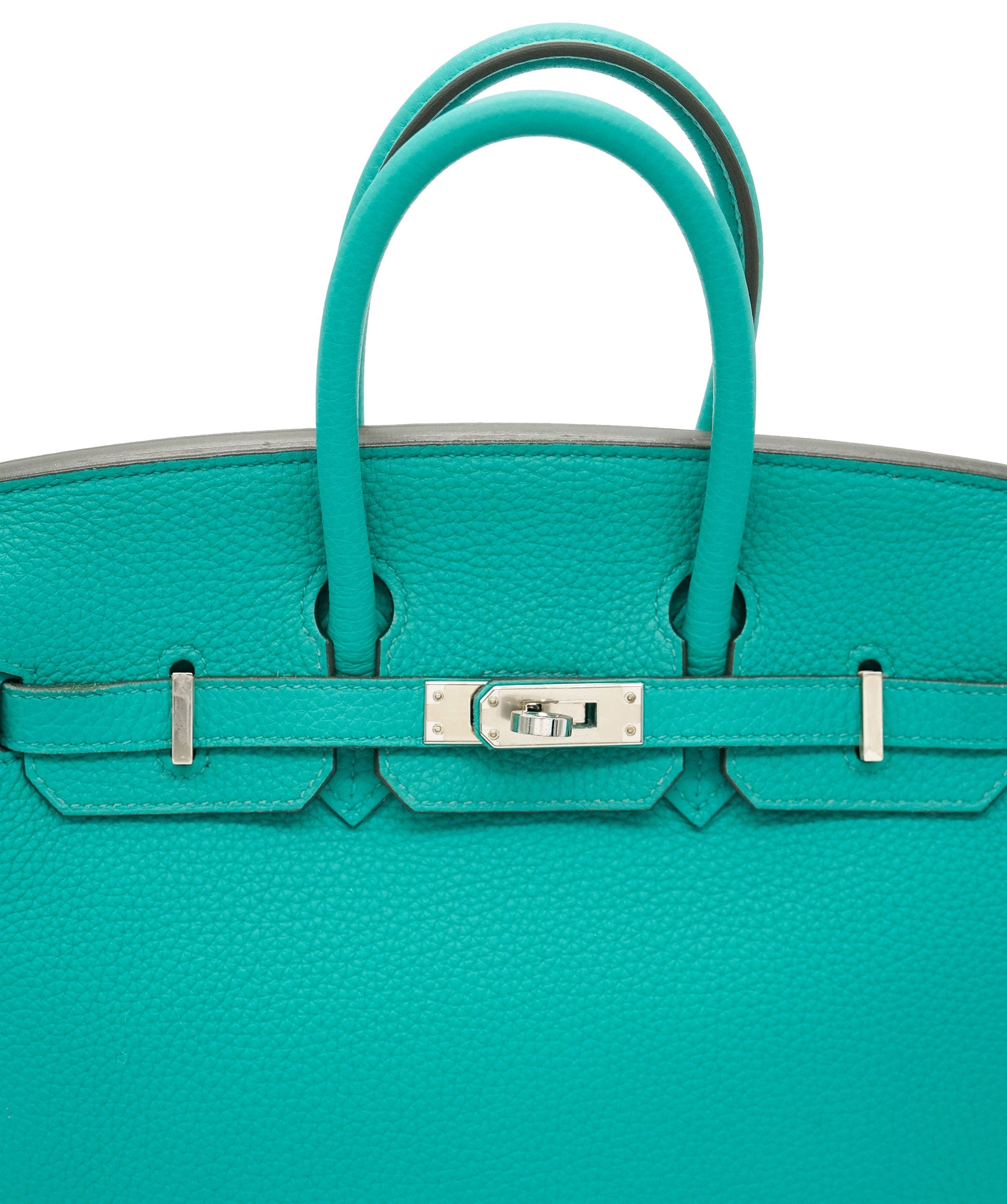 Hermès Hermes Verso Birkin 25 Togo Vert Verone Blue Izmir PHW DBXS0005