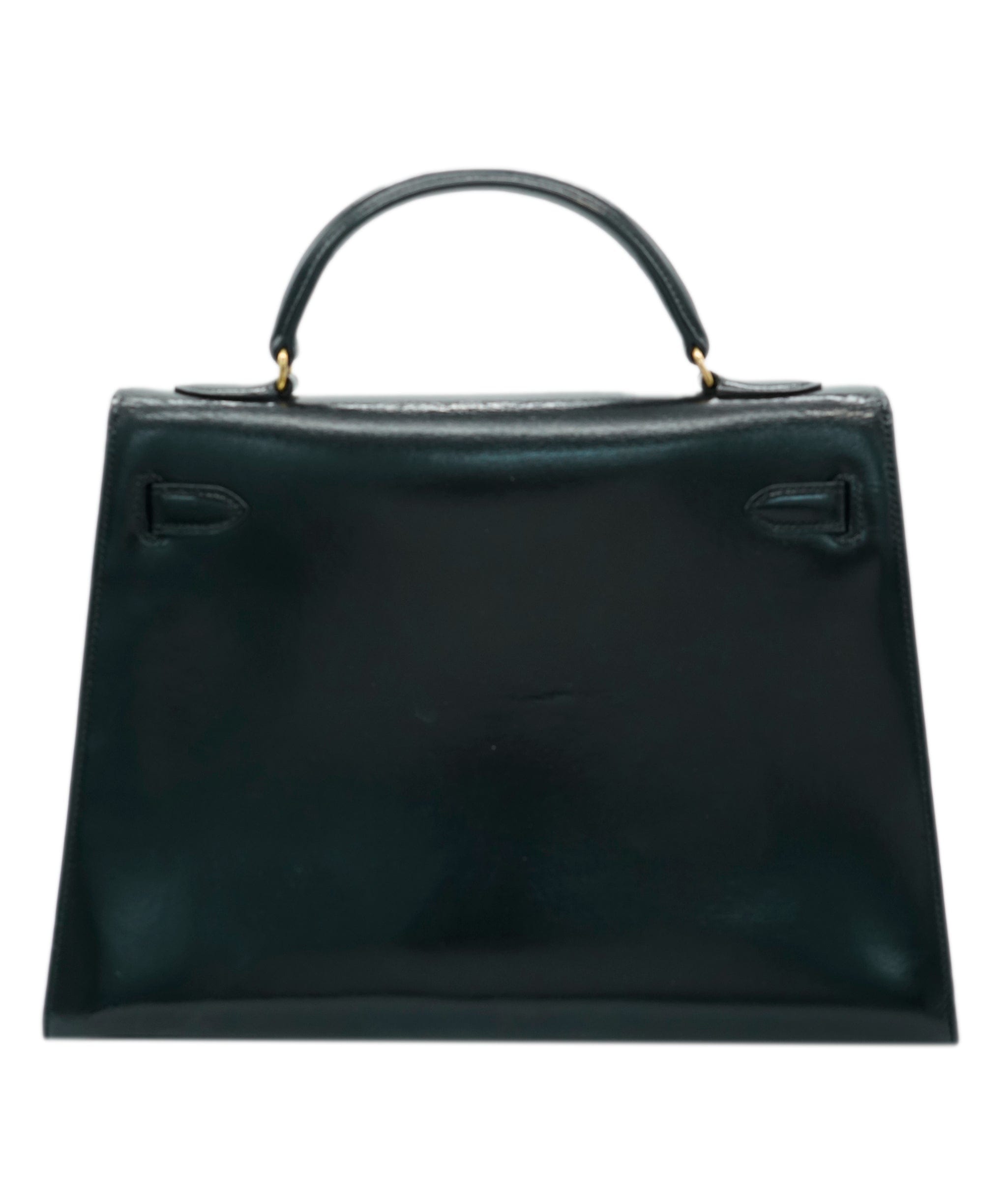 Hermès Hermes Vintage 1960 Kelly 32 Black Box Sellier With GHW  ALC1532