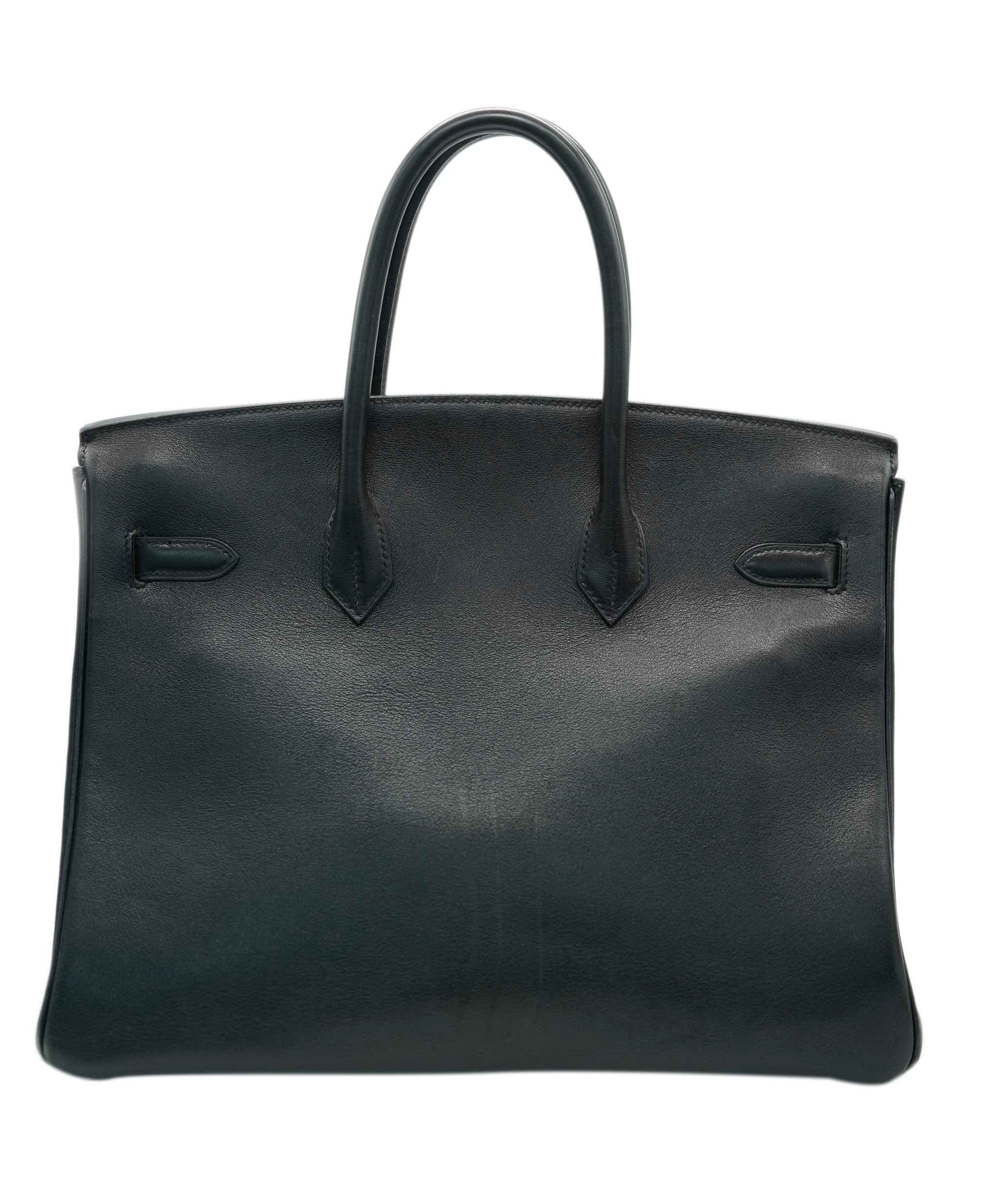 Hermès Hermès Vintage Birkin 35 Black Gulliver GHW #Y ASC4920