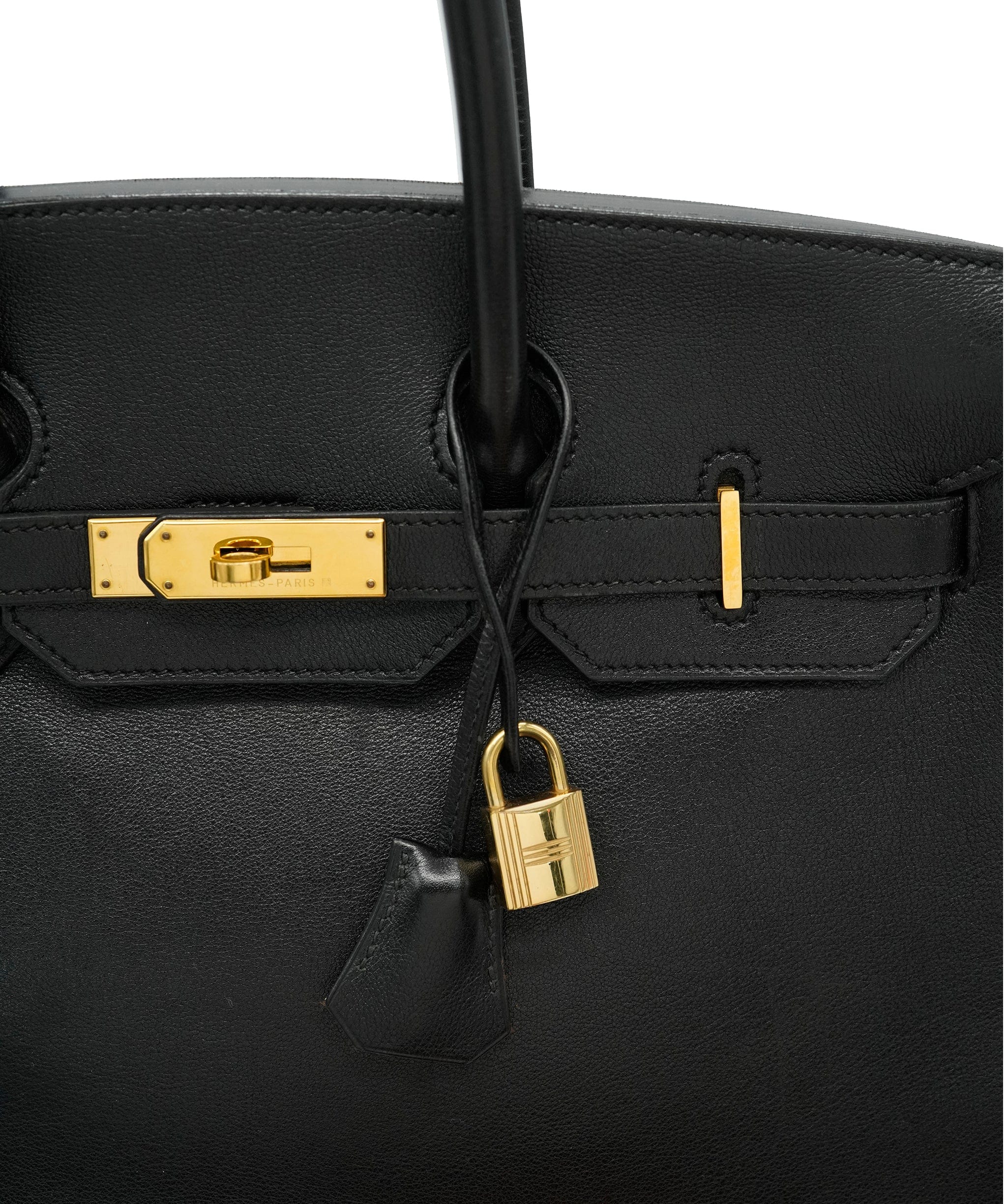 Hermès Hermès Vintage Birkin 35 Black Gulliver GHW #Y ASC4920