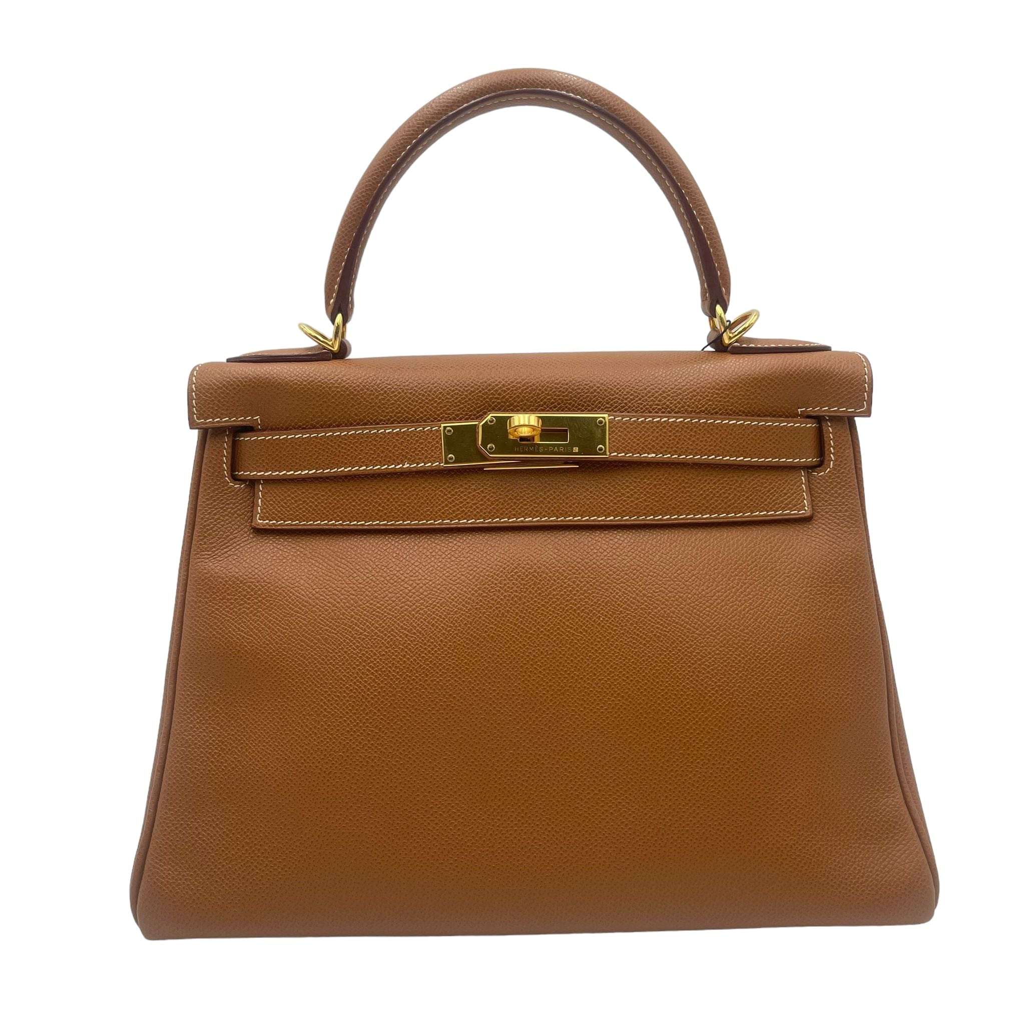 Hermès Hermès Vintage Kelly 28 Gold Courchevel GHW #E ASL10216