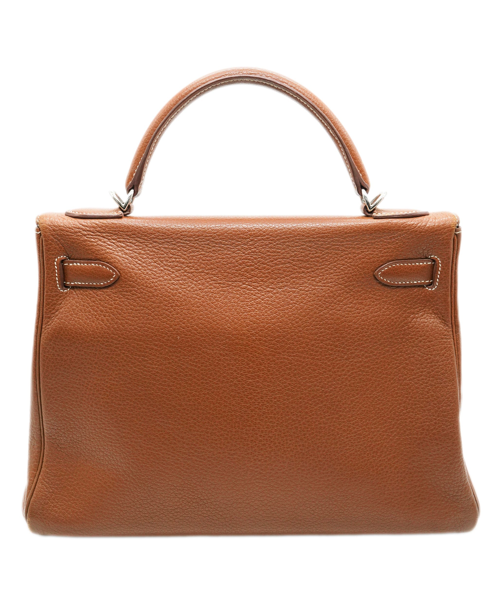 Hermès Hermès Vintage Kelly 32 Retourne Fauve Chevre PHW #L ASL10551