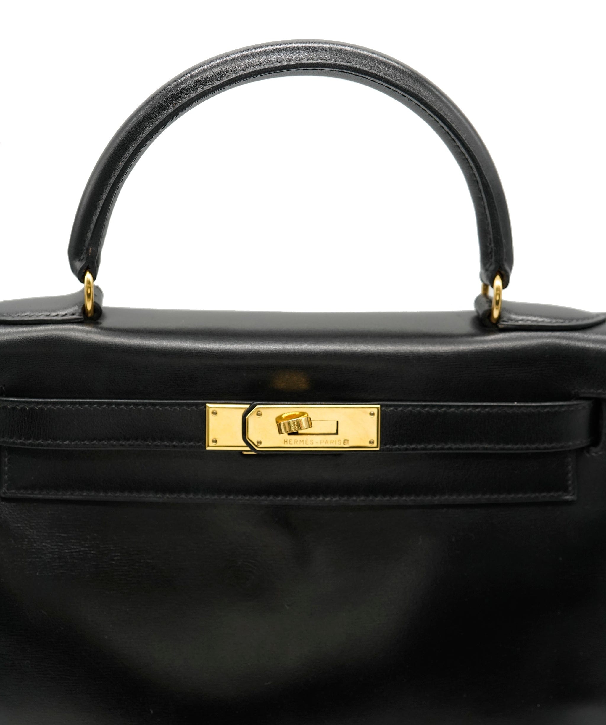 Hermès Hermes Vintage Kelly Retourne Black Box With GHW ALC0921