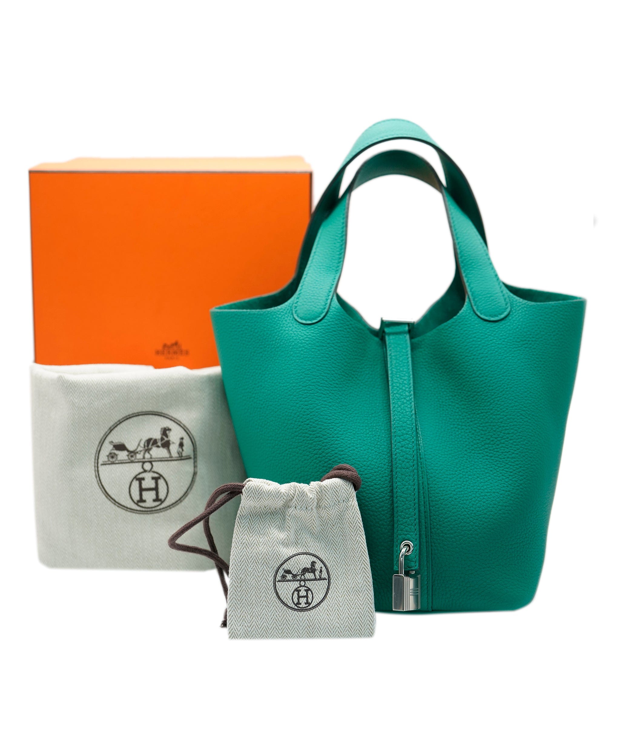 Hermès RARE Hermes Picotin 18 Vert Jade ALC0594