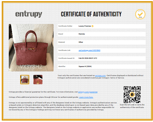 Hermès Sold xxxxxxx HERMES BIRKIN 35 BRICK TOGO HAND BAG 2004 SQUARE H GOLD HARDWARE 90311047 DXBS6092o