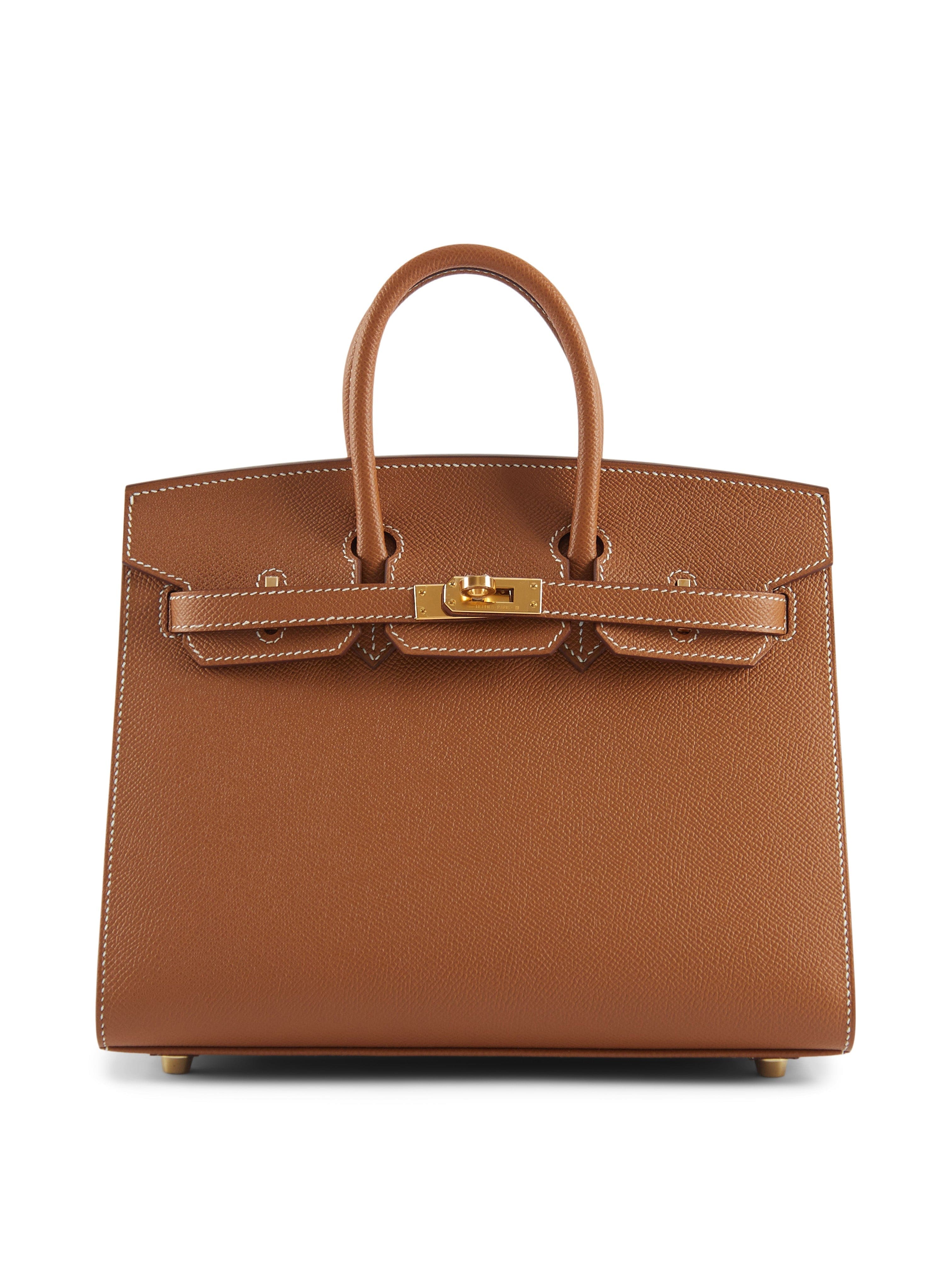 Hermès HERMÈS BIRKIN 25CM SELLIER GOLD Epsom Leather with Gold Hardware