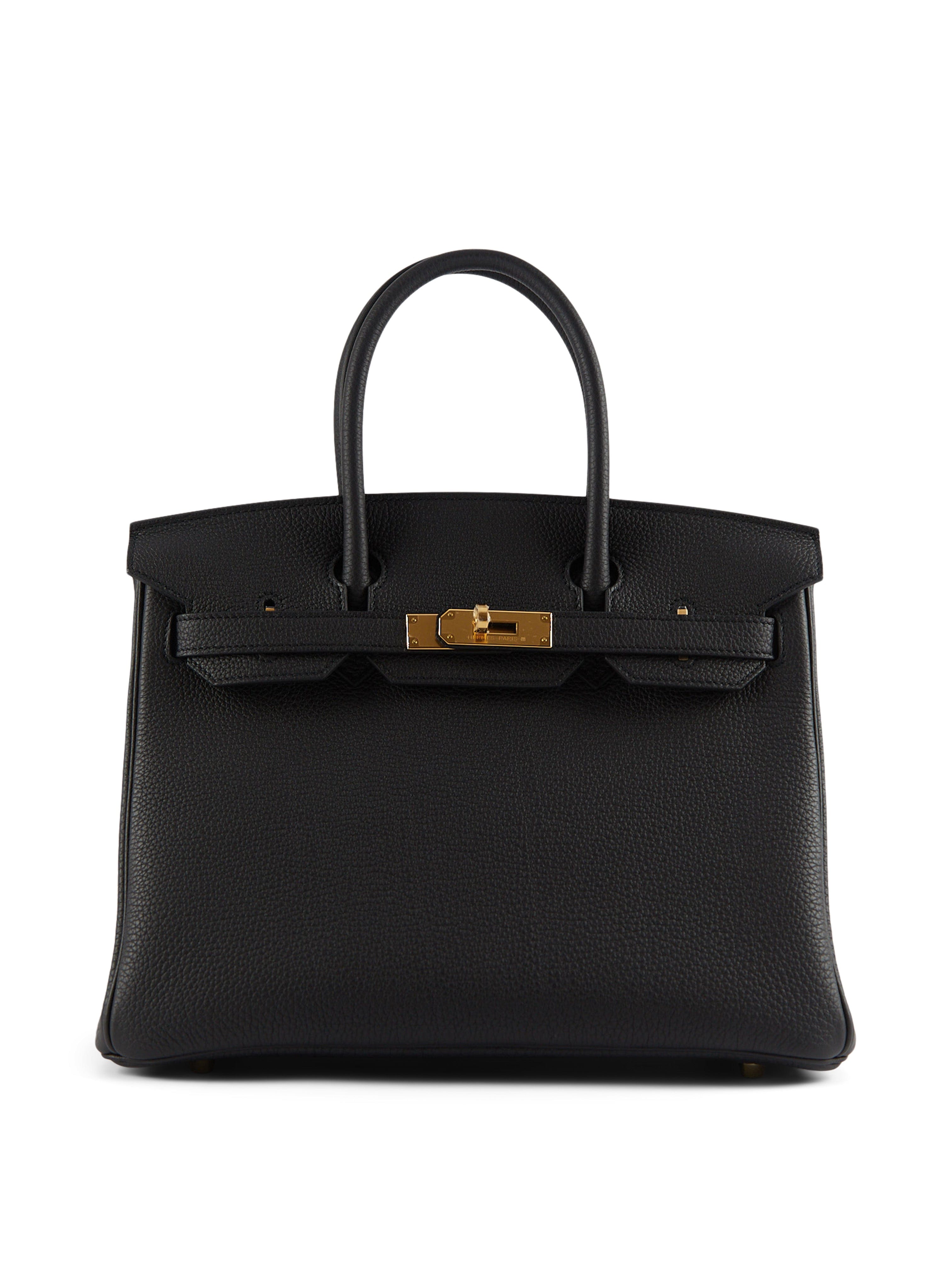 Hermès HERMÈS BIRKIN 30CM BLACK Togo Leather with Gold Hardware