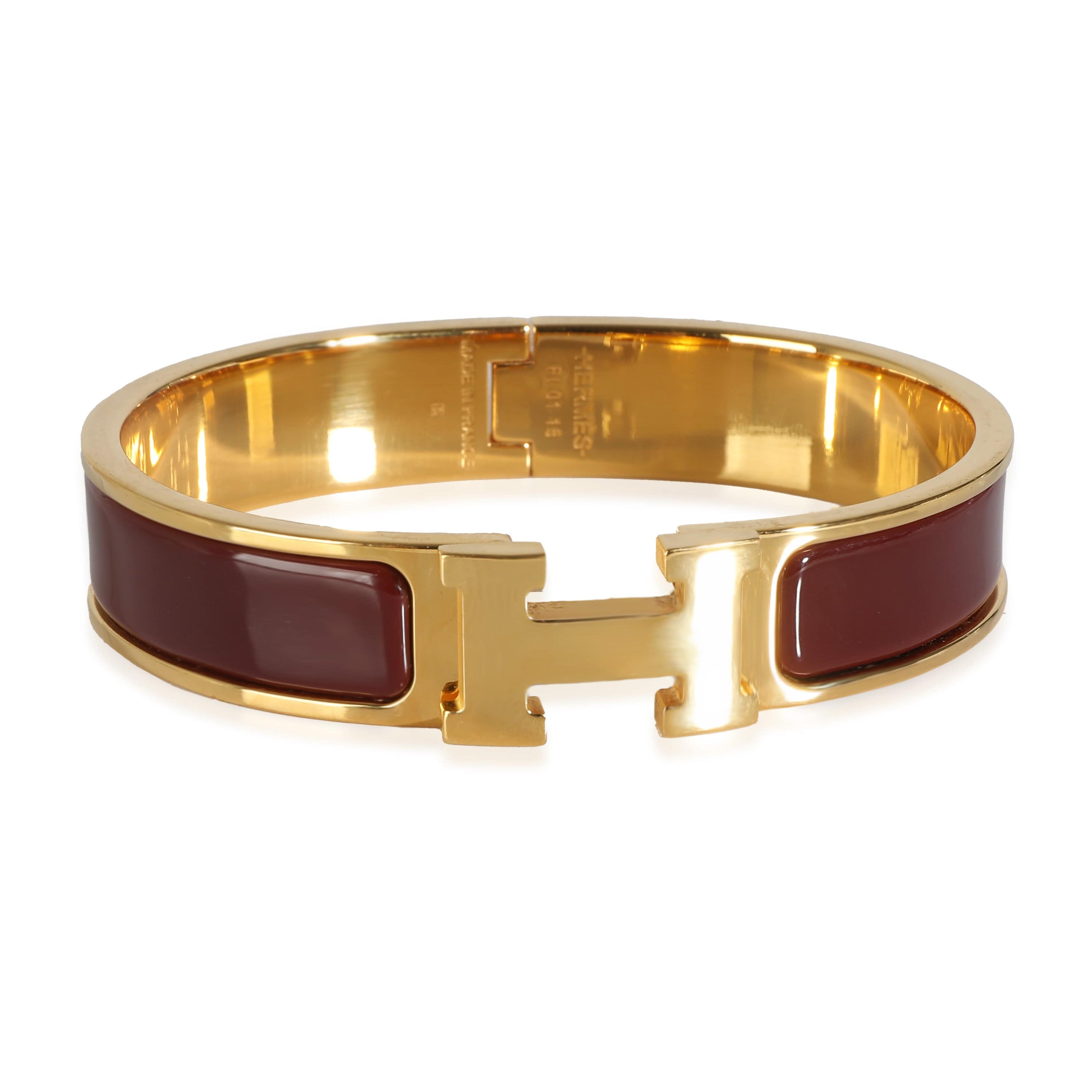 Hermès Clic H Bracelet in  Gold Plated